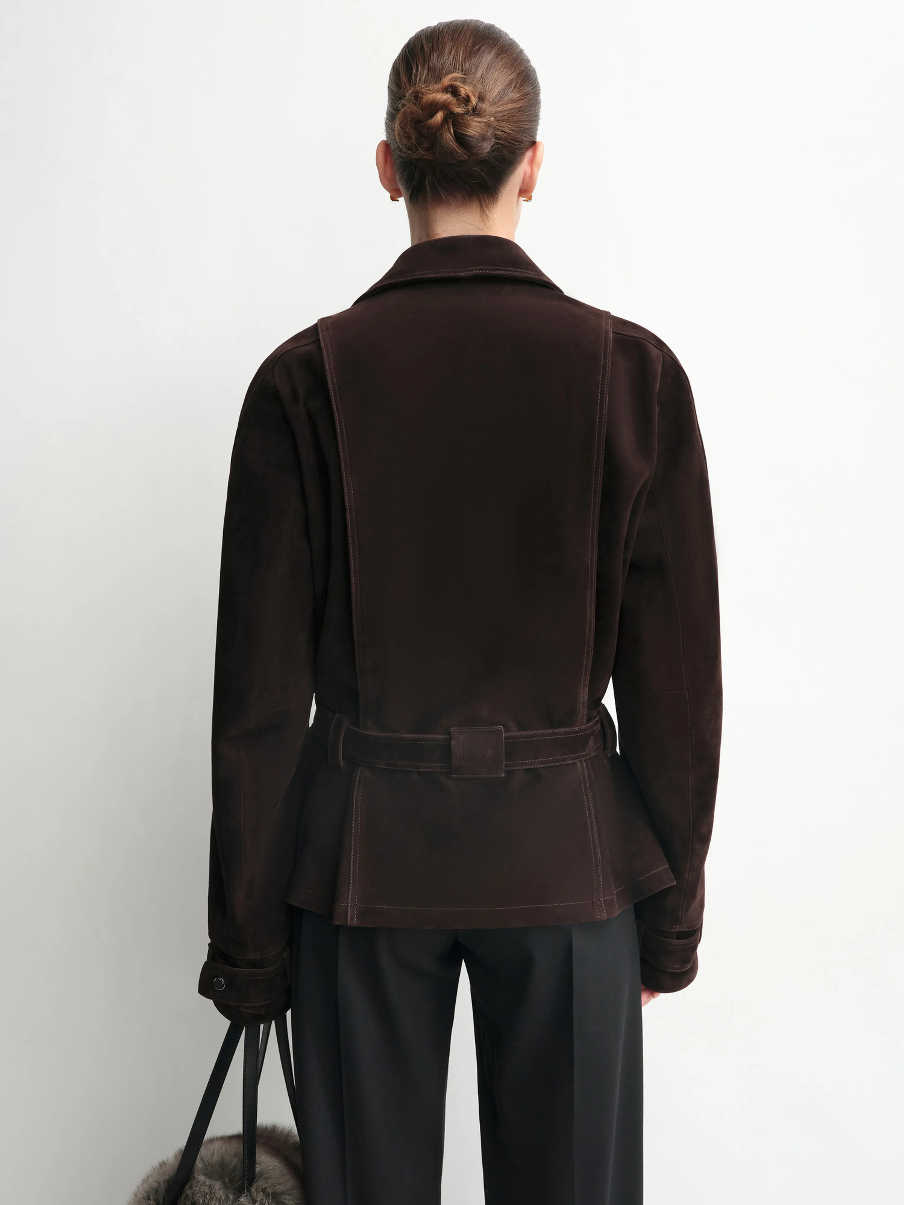 Belted Suede Jacket - Image 4