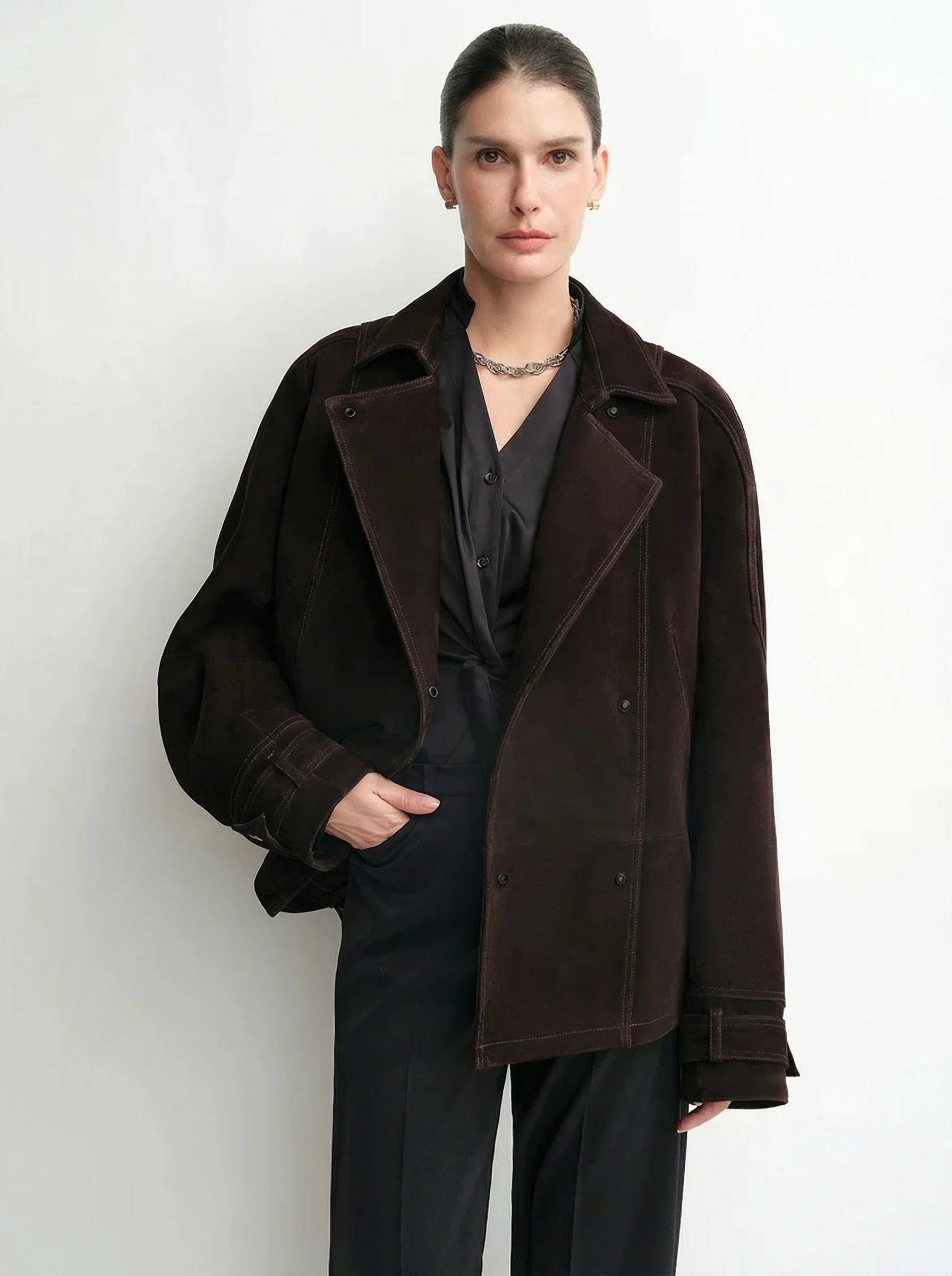 Belted Suede Jacket - Image 5
