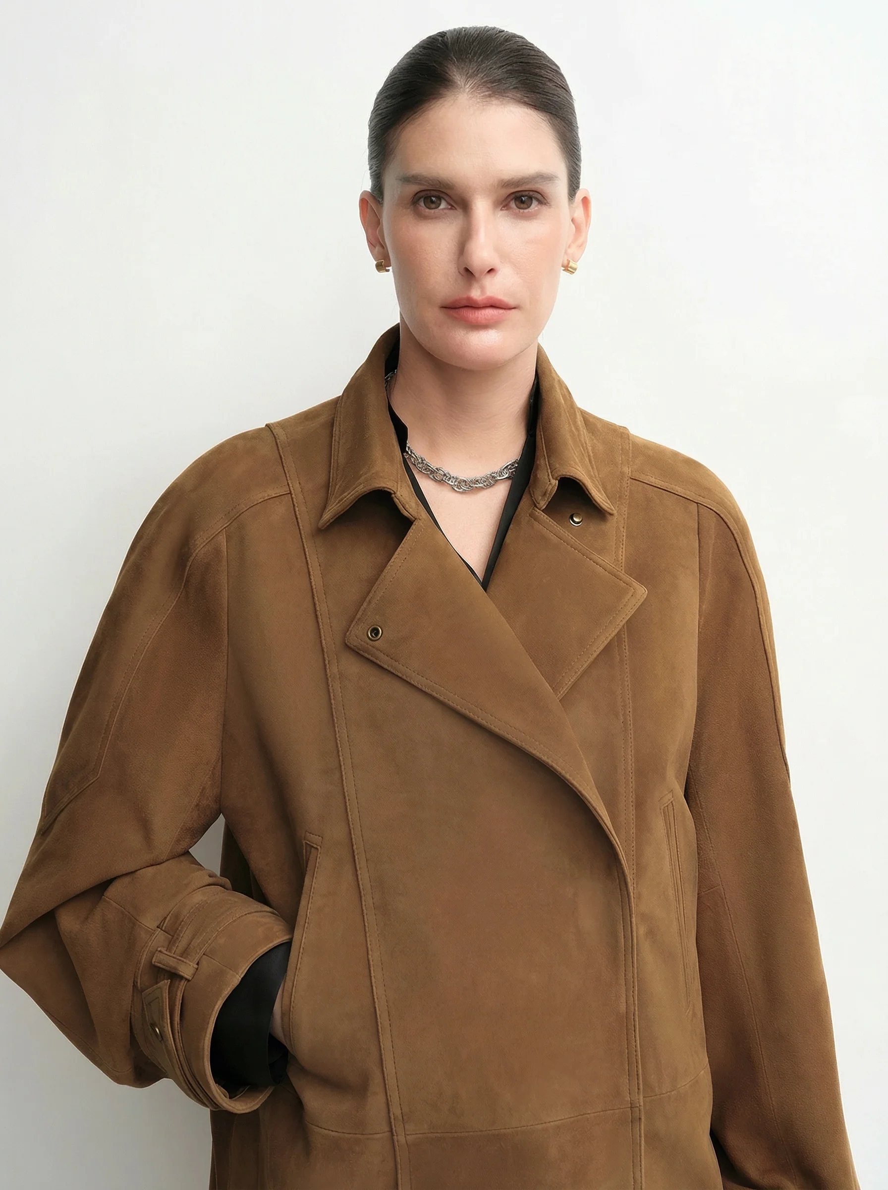 Belted Suede Jacket - Image 6