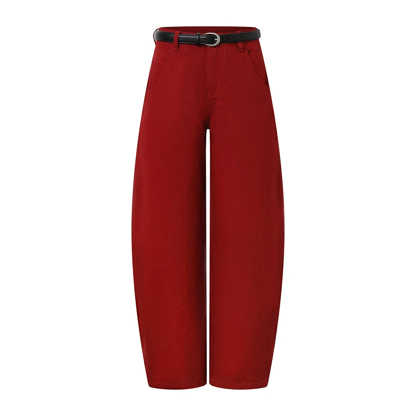 Belted Wide-Leg Jeans - Image 5