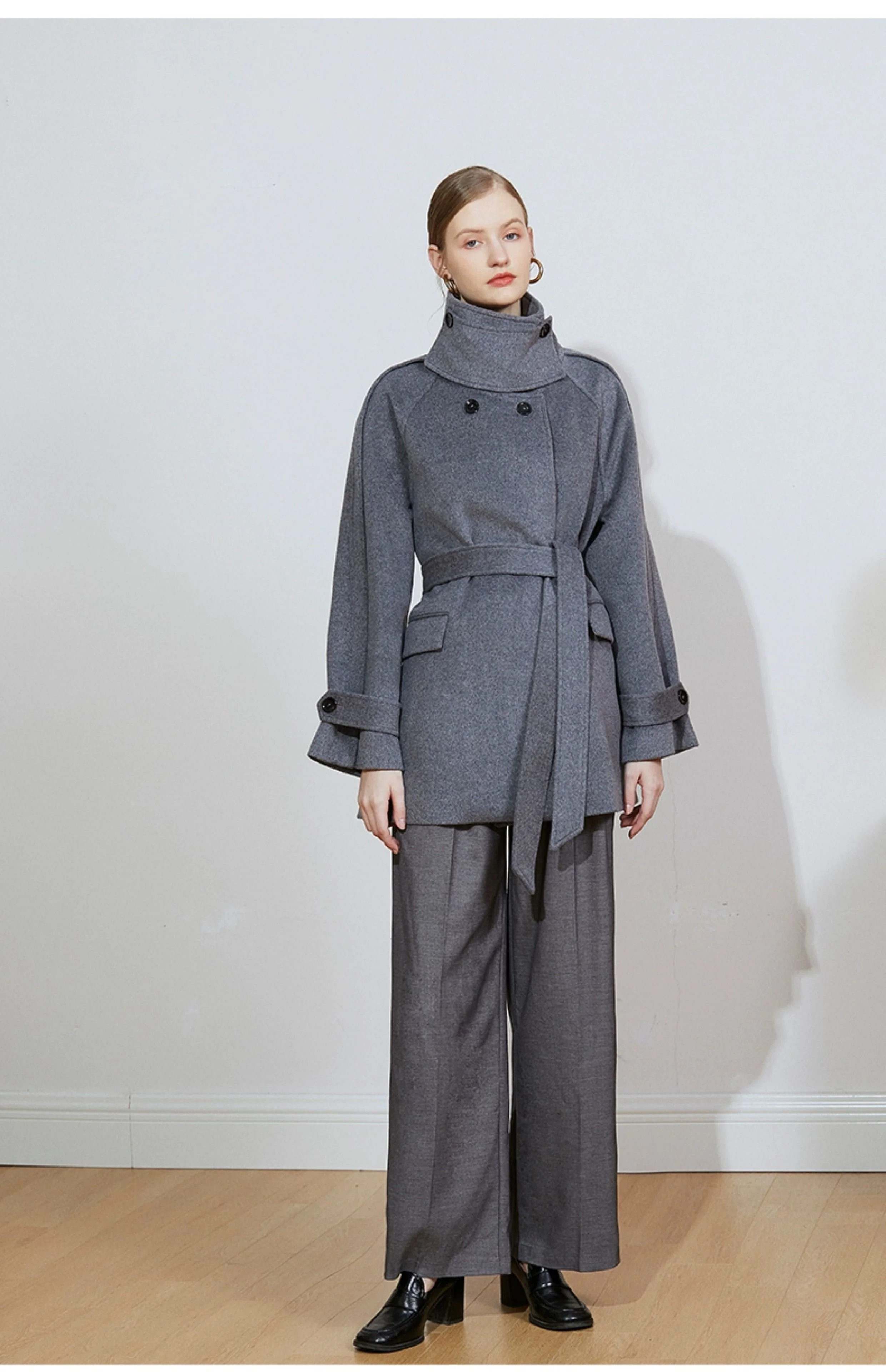 Belted Wool-Blend Coat - Image 2