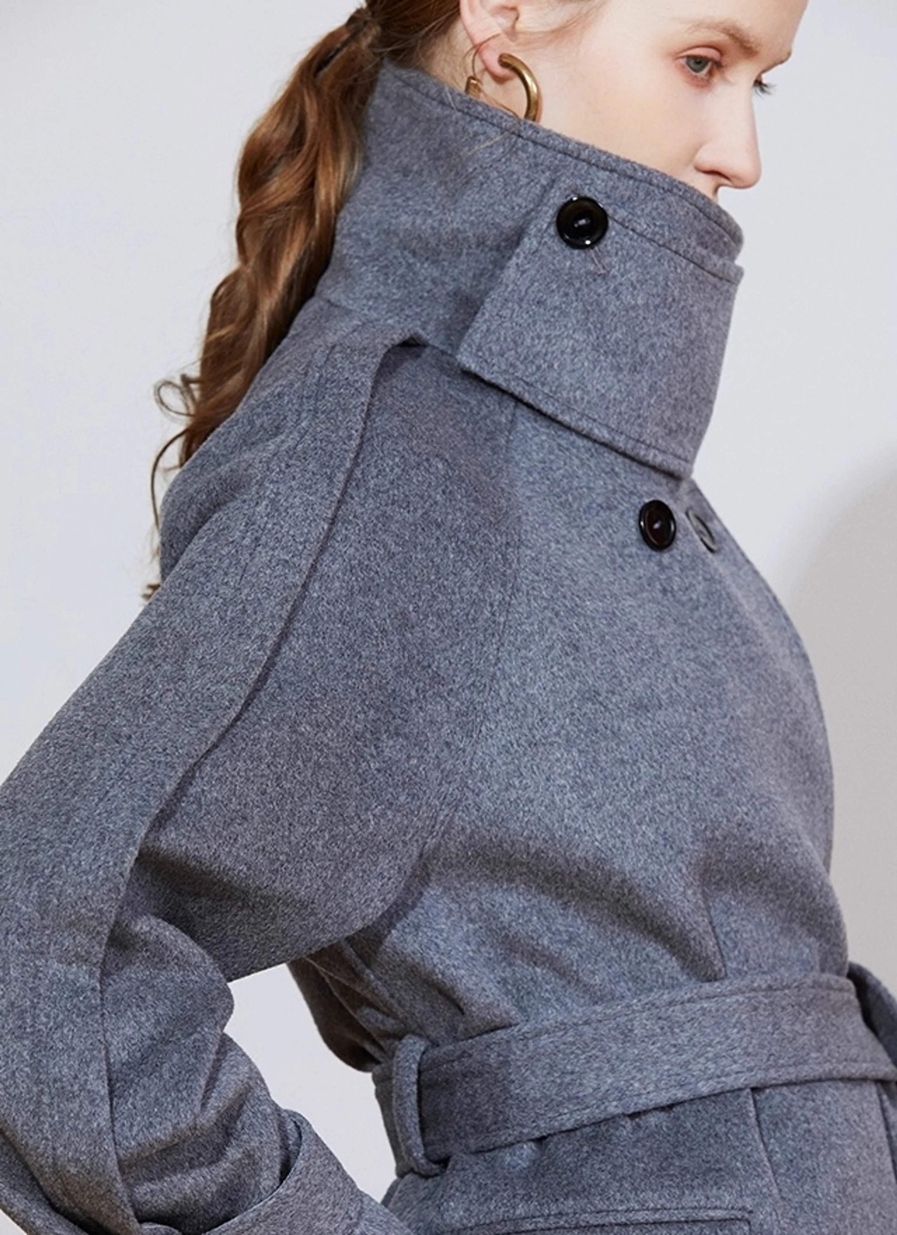 Belted Wool-Blend Coat - Image 4