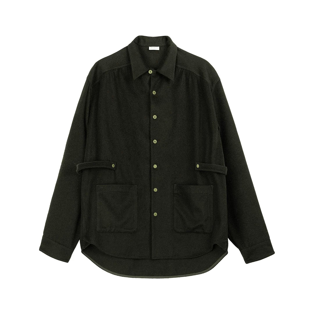 Belted Wool Overshirt - Image 6