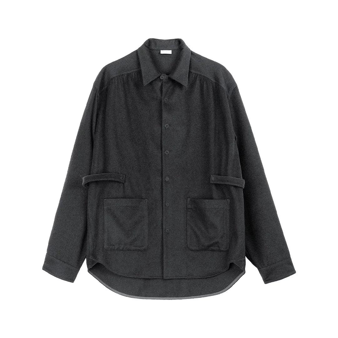 Belted Wool Overshirt - Image 7