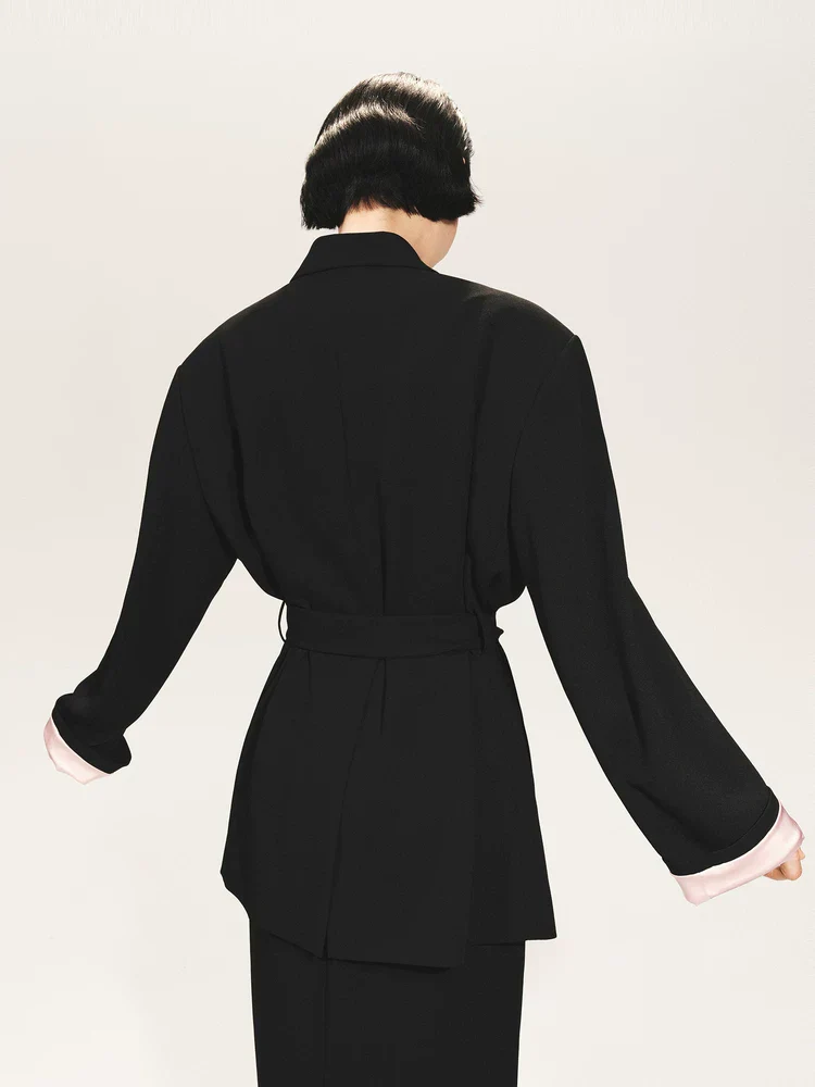 Belted Wrap Blazer - Image 4