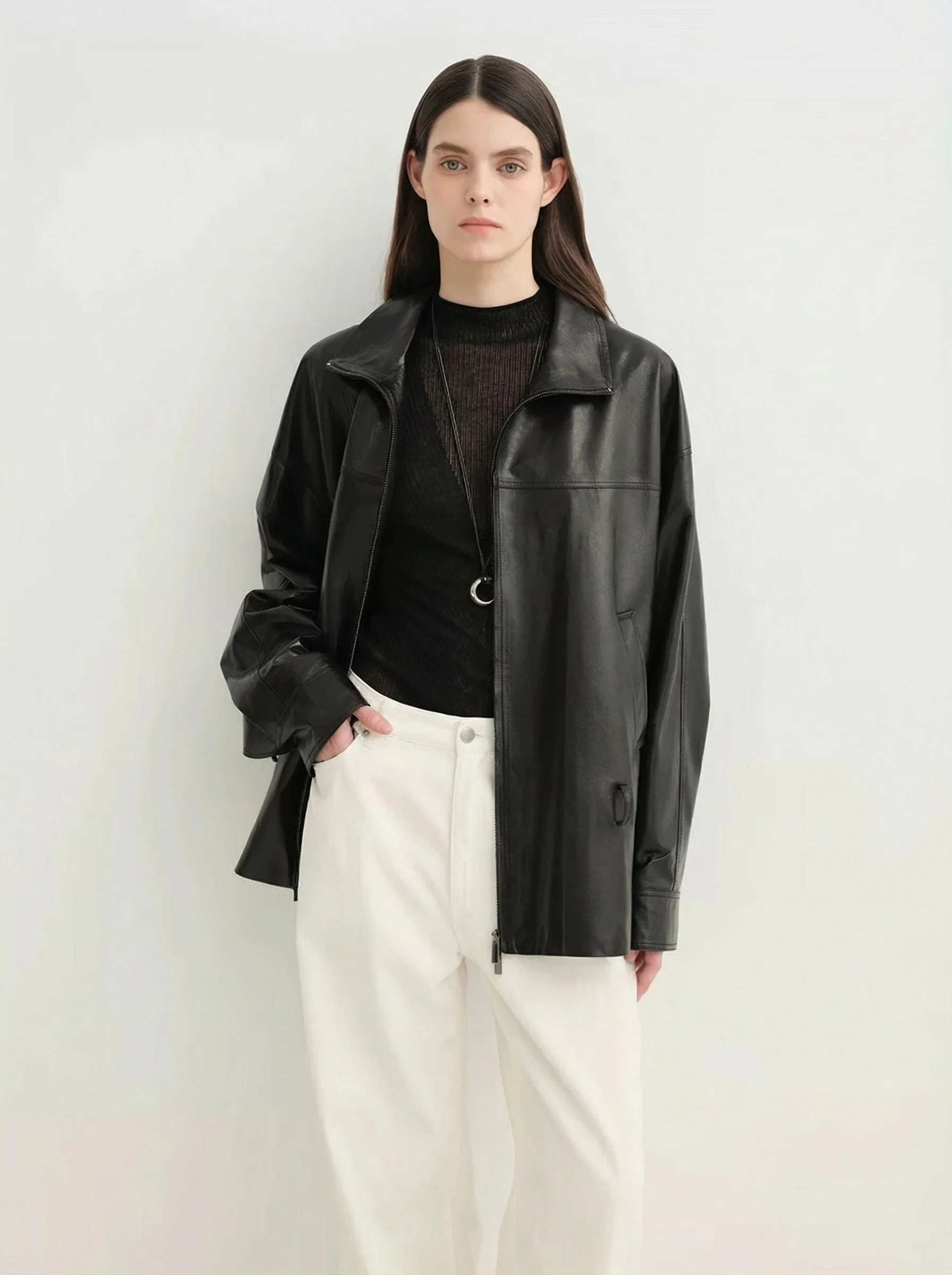 Belted Zip Jacket - Image 3