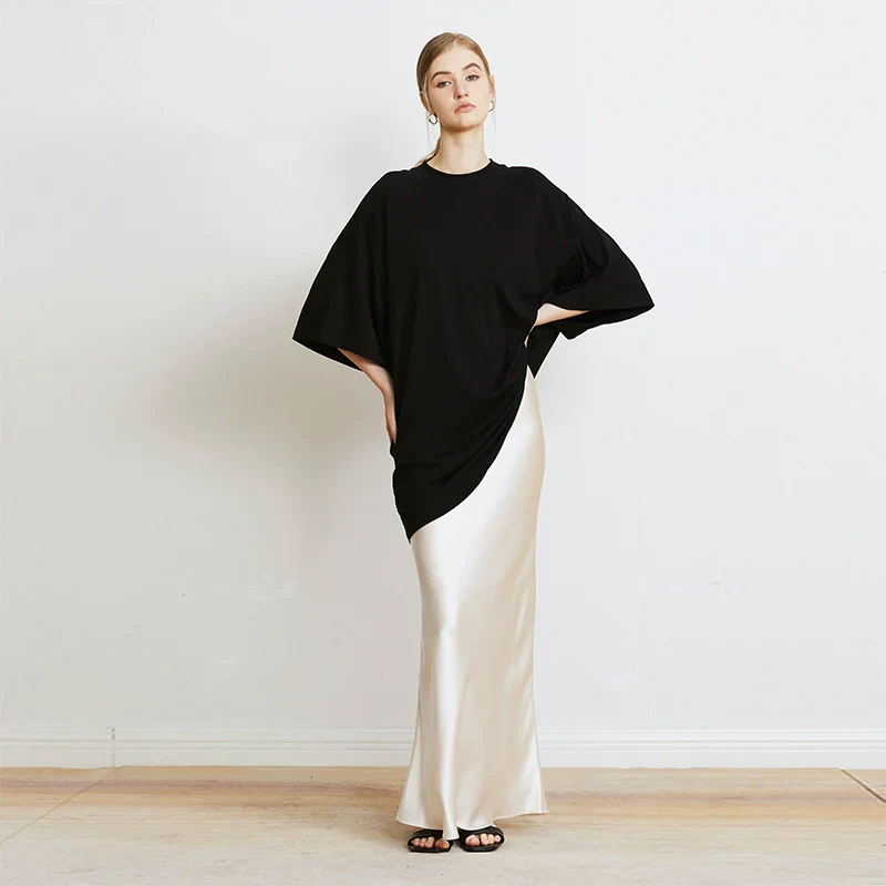 Bias-Cut Satin Skirt - Image 3