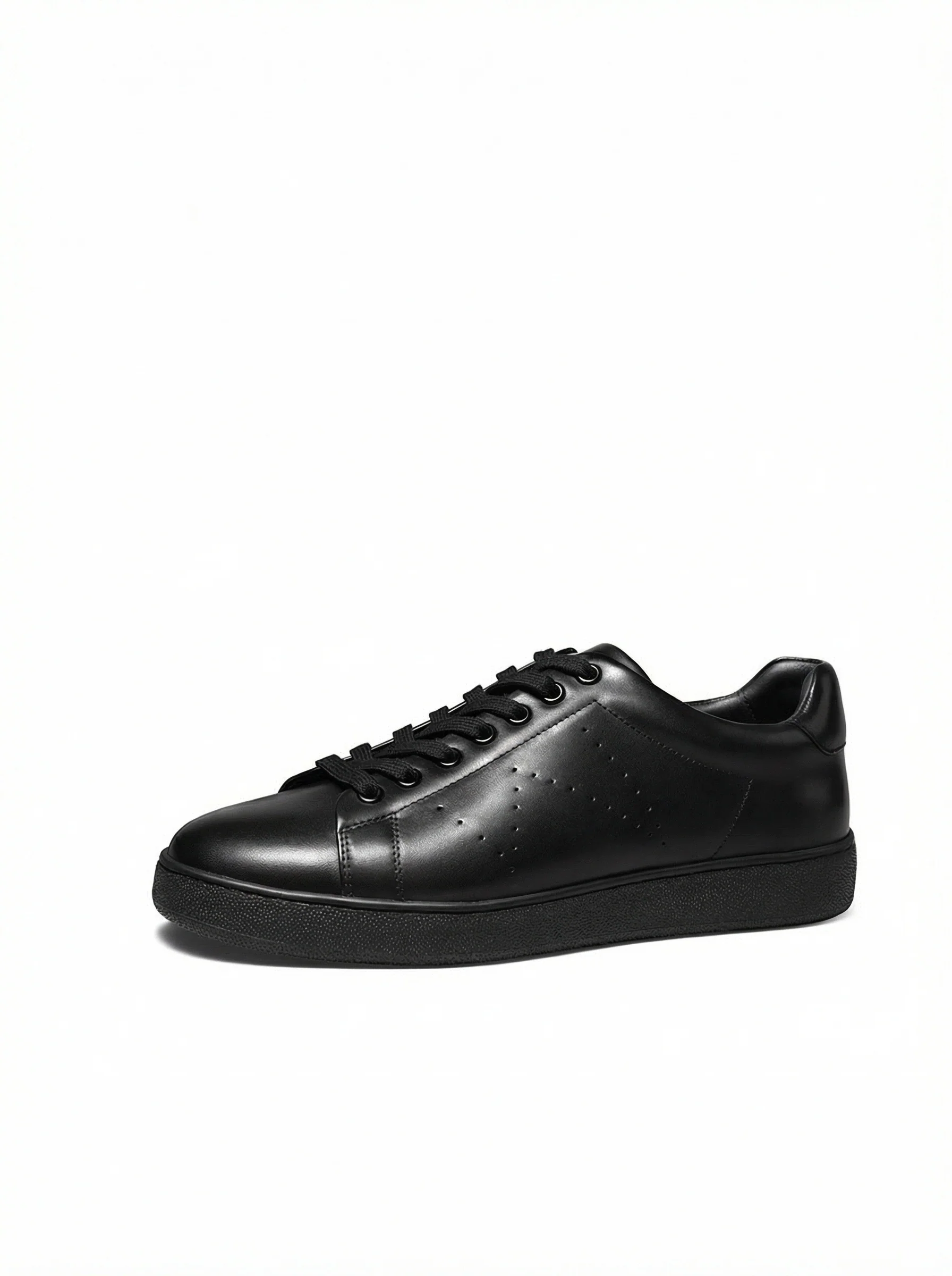 Black Calf Leather Low-Top Sneaker - Image 3