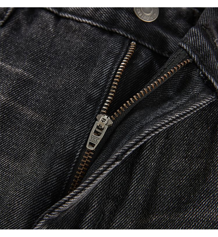 Black Distressed Flare Jeans
