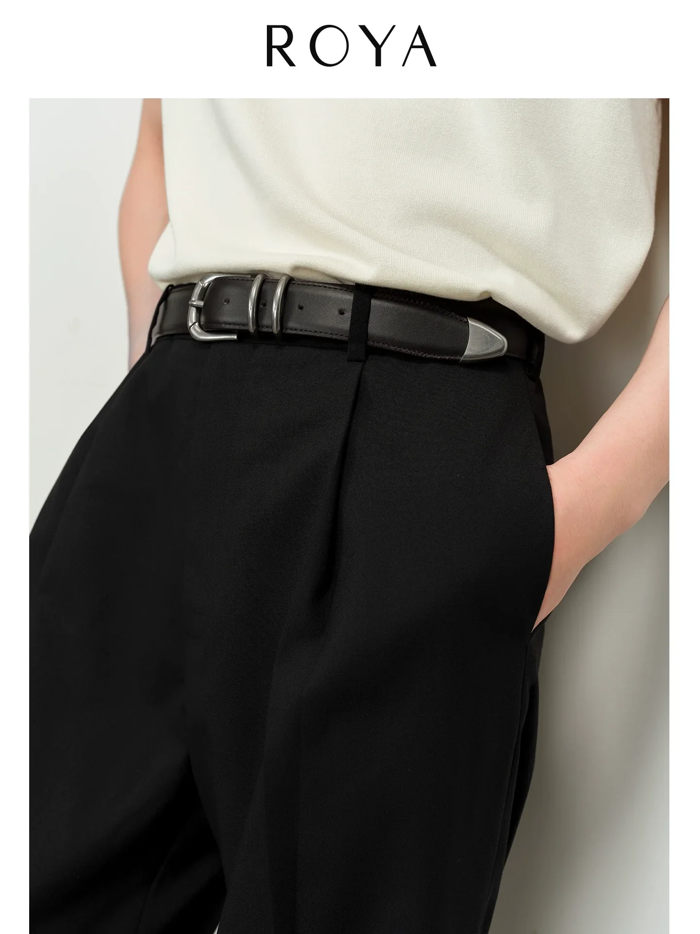 Black Full-Grain Leather Belt - Image 3