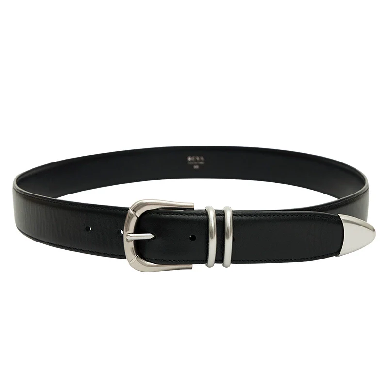 Black Full-Grain Leather Belt - Image 4