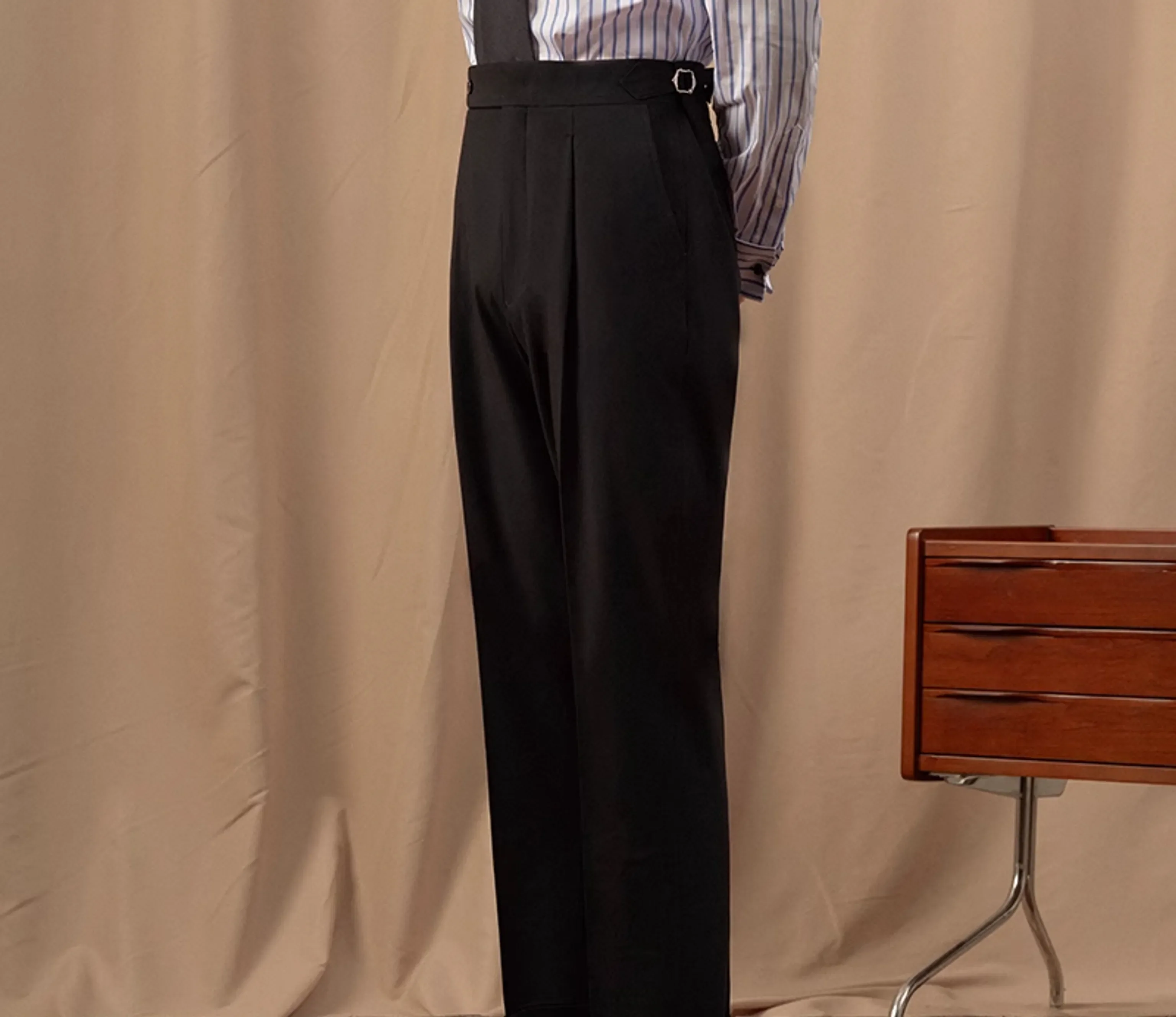 Black High-Waisted Trousers - Image 4