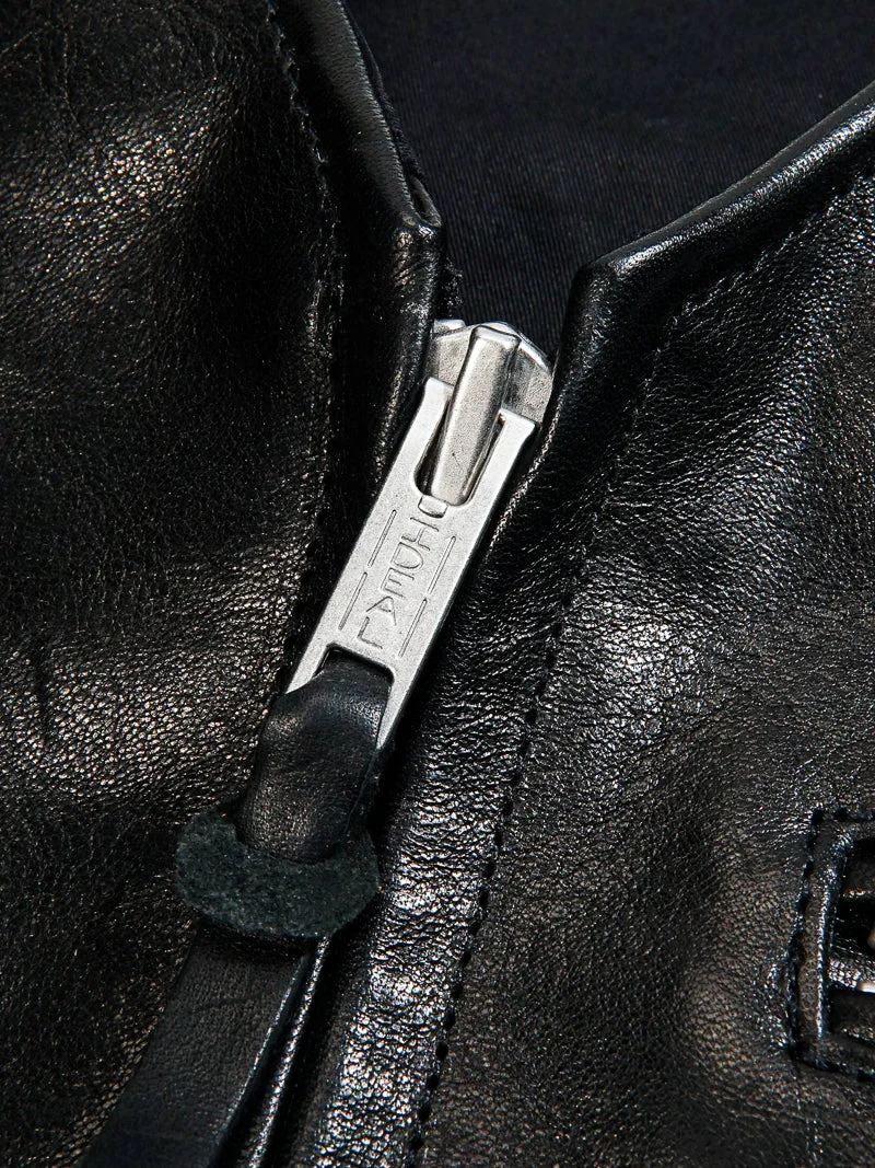 Black Horsehide Rider Vest - Image 3