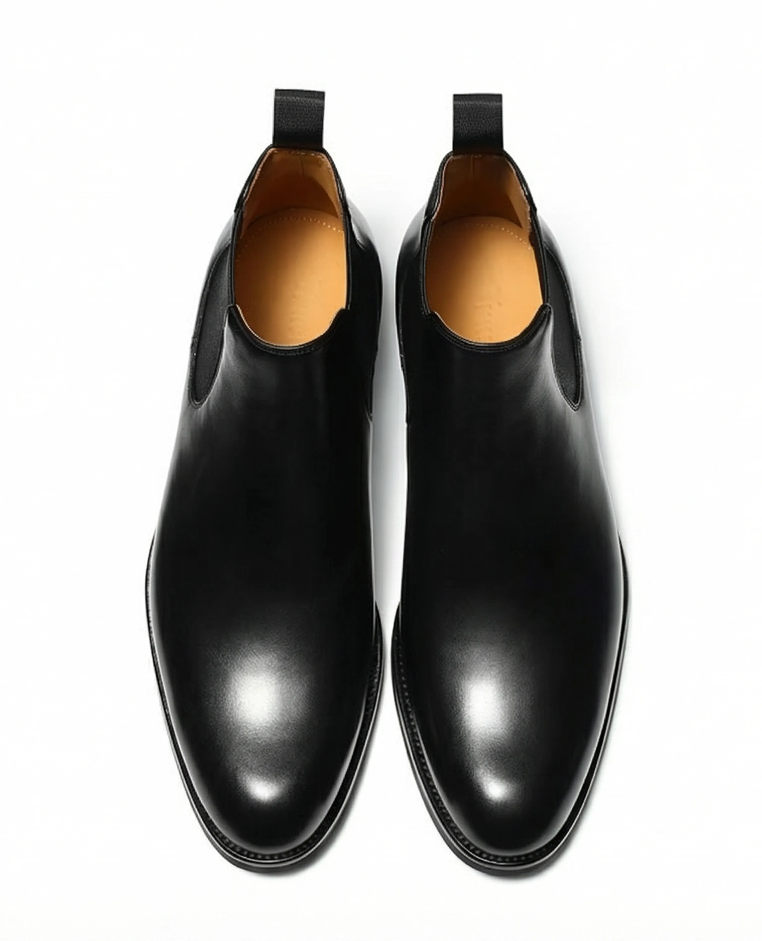 Black Leather Chelsea Boots - Image 3