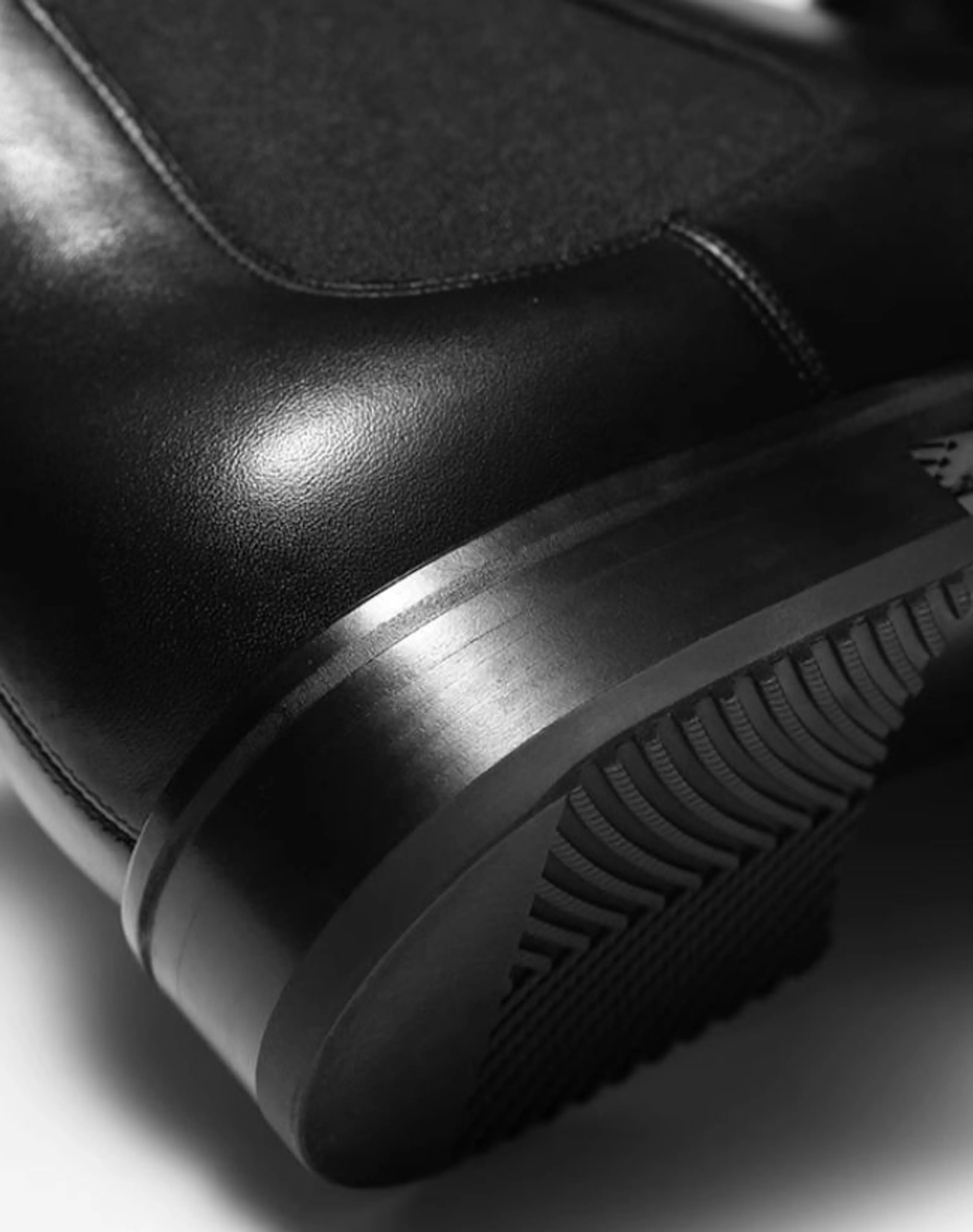 Black Leather Chelsea Boots - Image 4