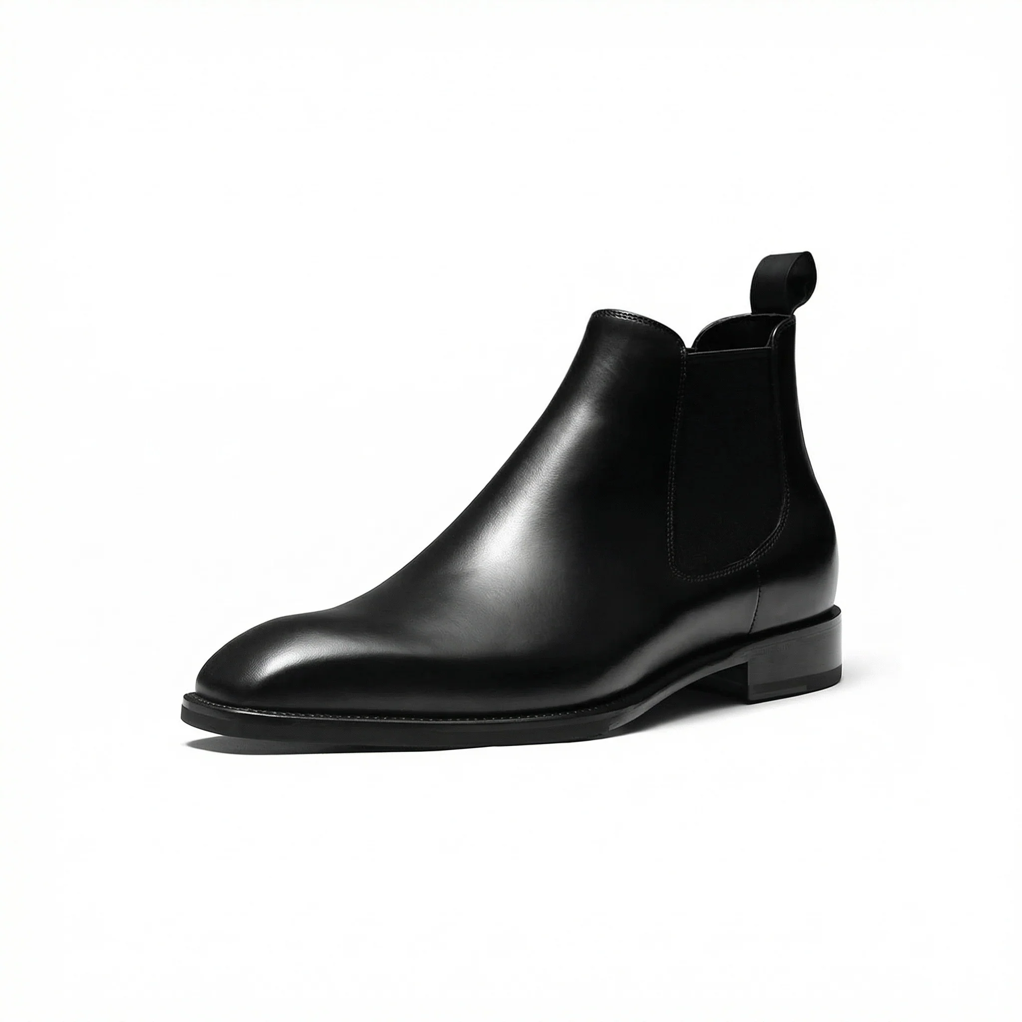 Black Leather Chelsea Boots - Image 5