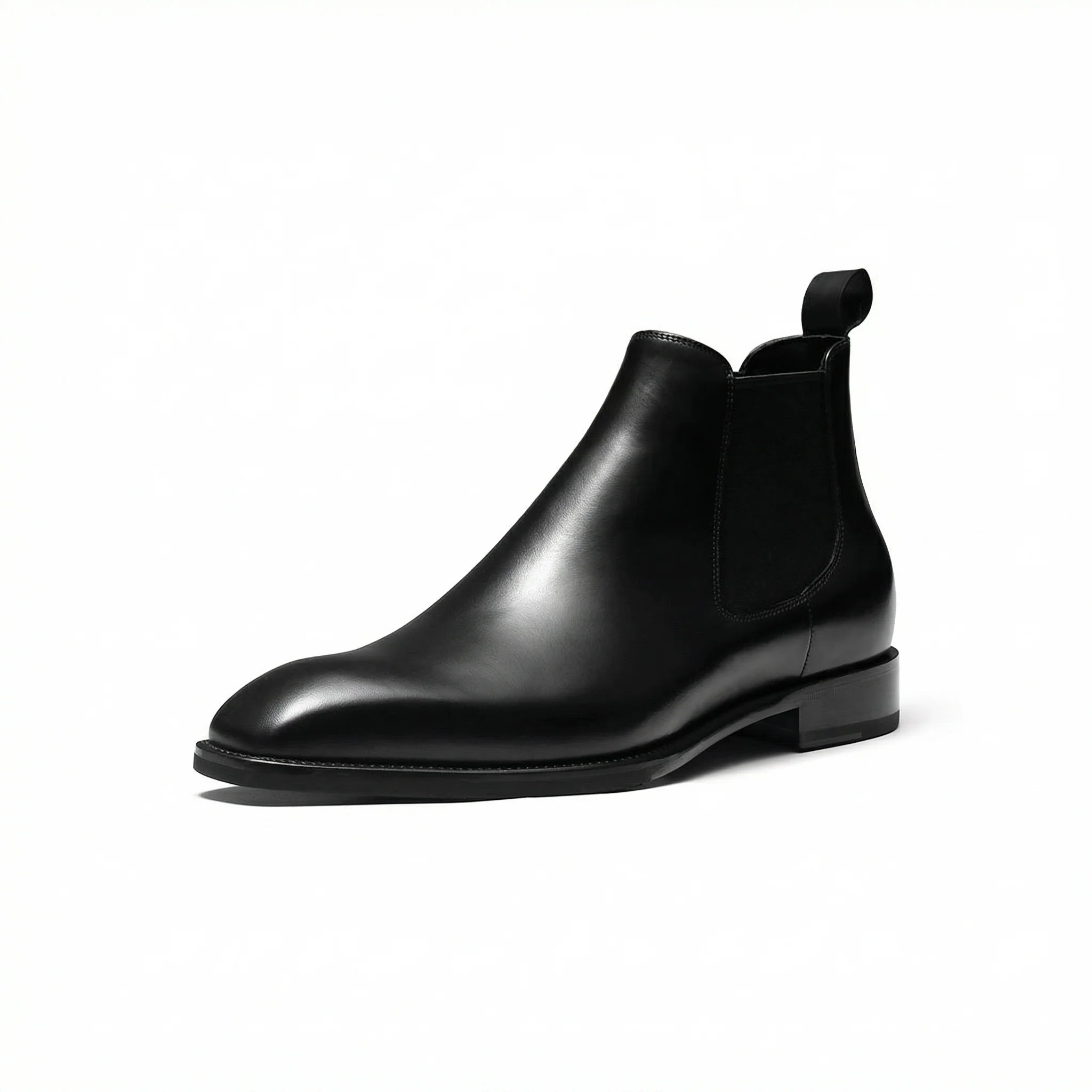 Black Leather Chelsea Boots - Image 7