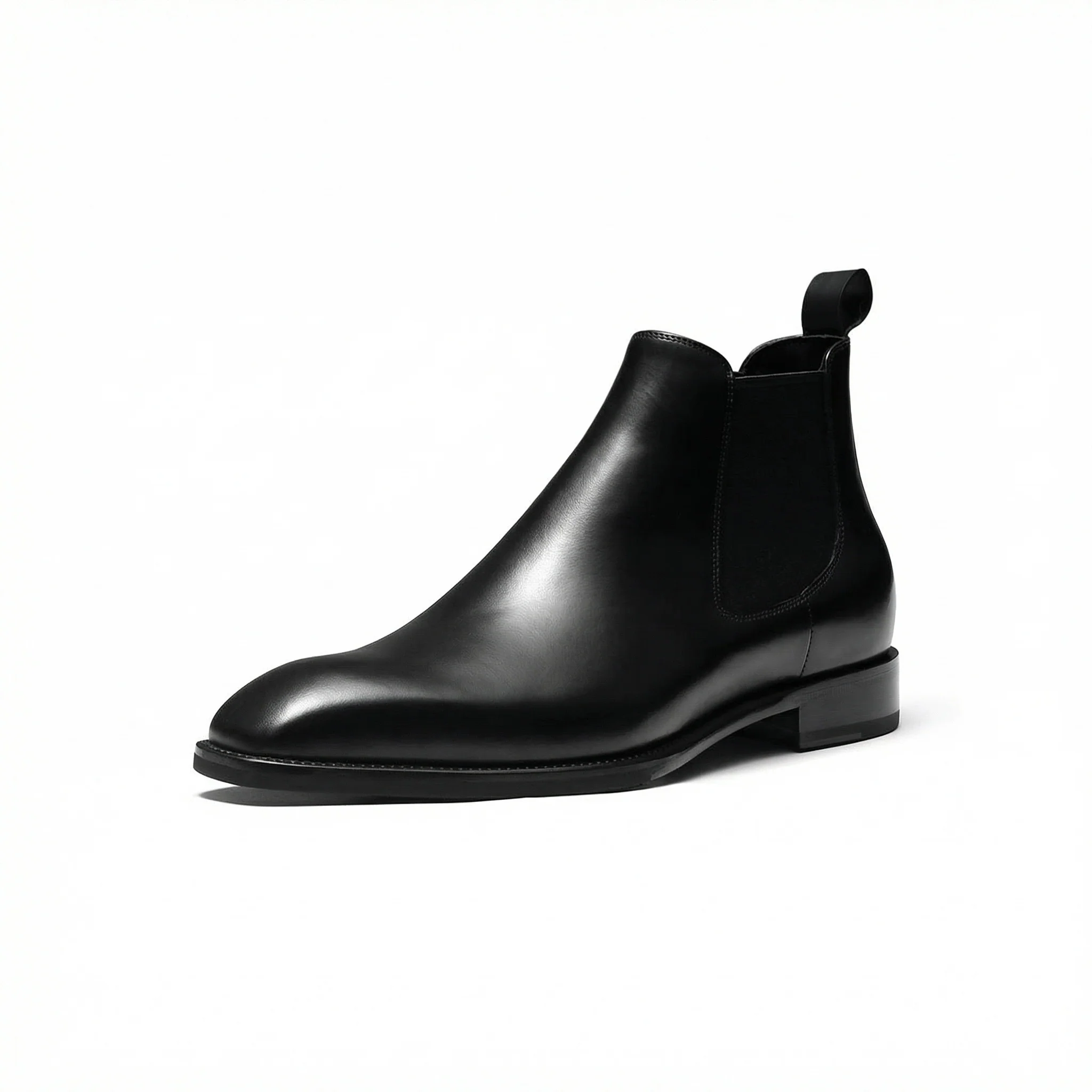 Black Leather Chelsea Boots - Image 9