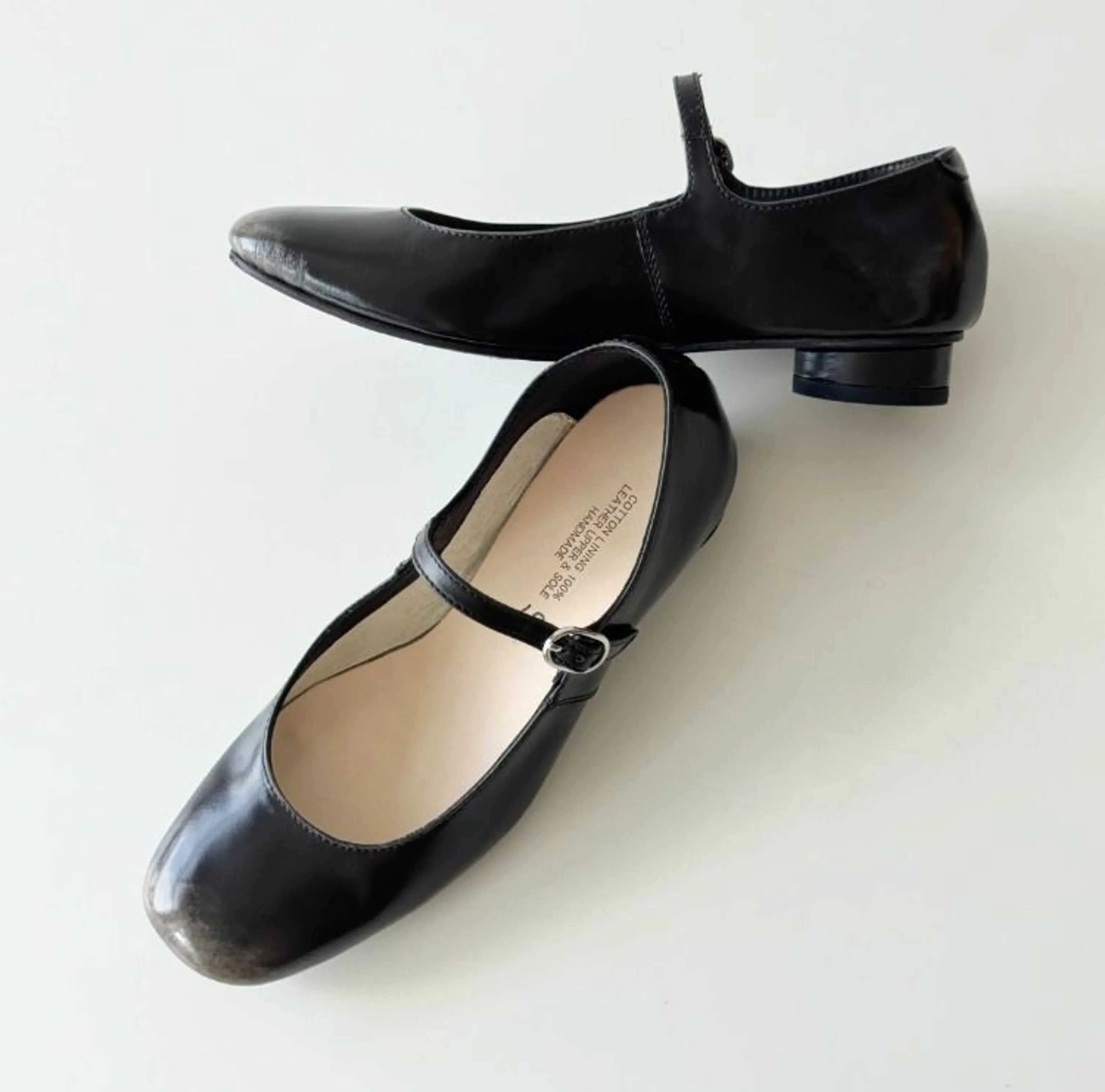 Black Leather Mary Jane Shoes - Image 4