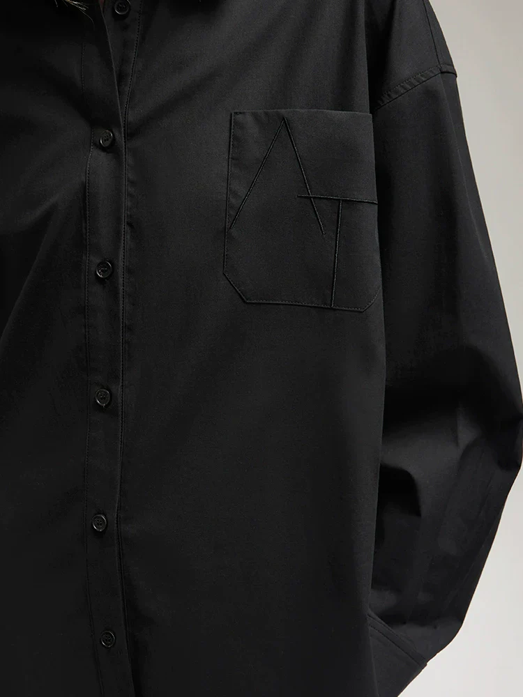 Black Loose-Fit Shirt & Shorts - Image 2