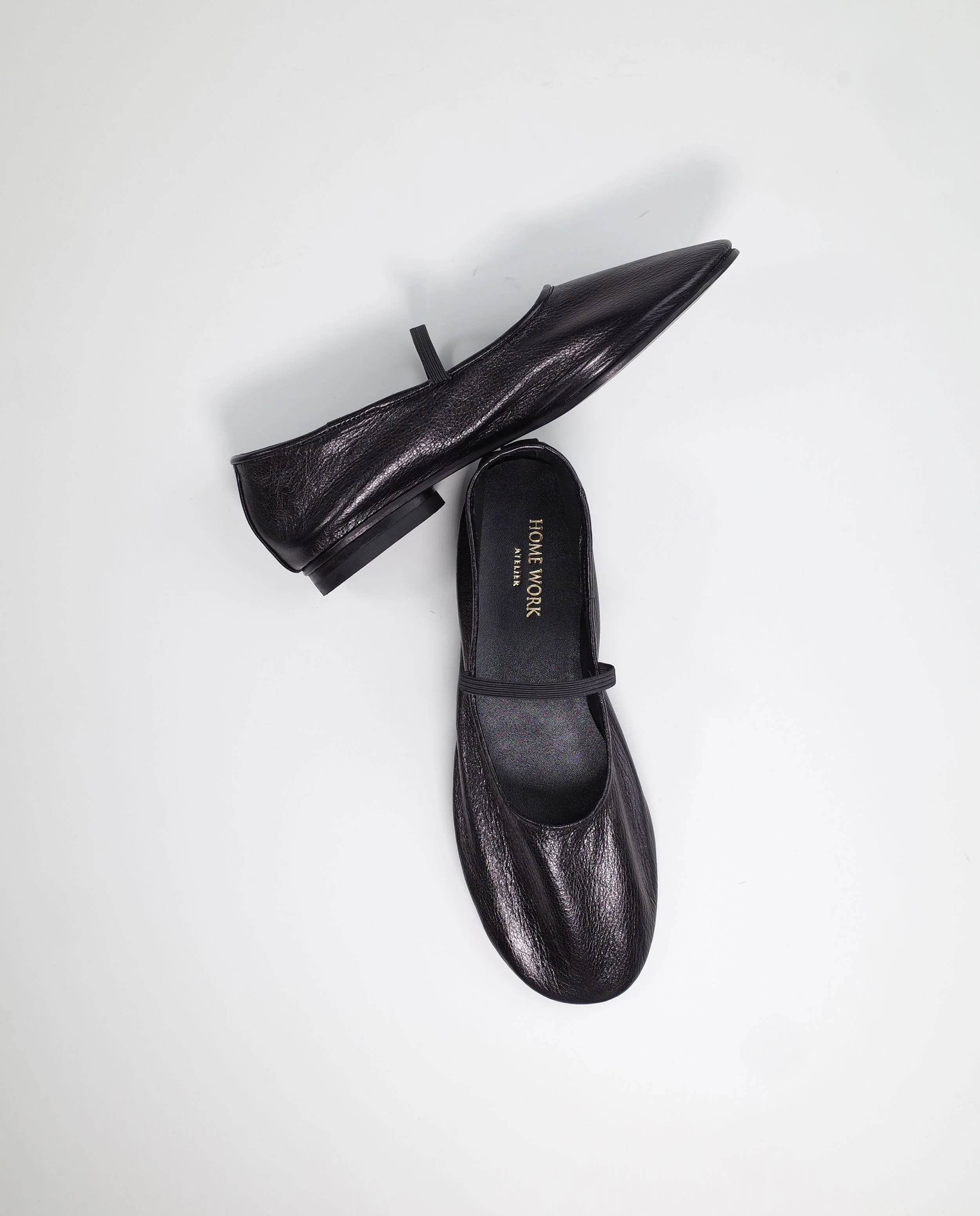 Black Mary Jane Flats