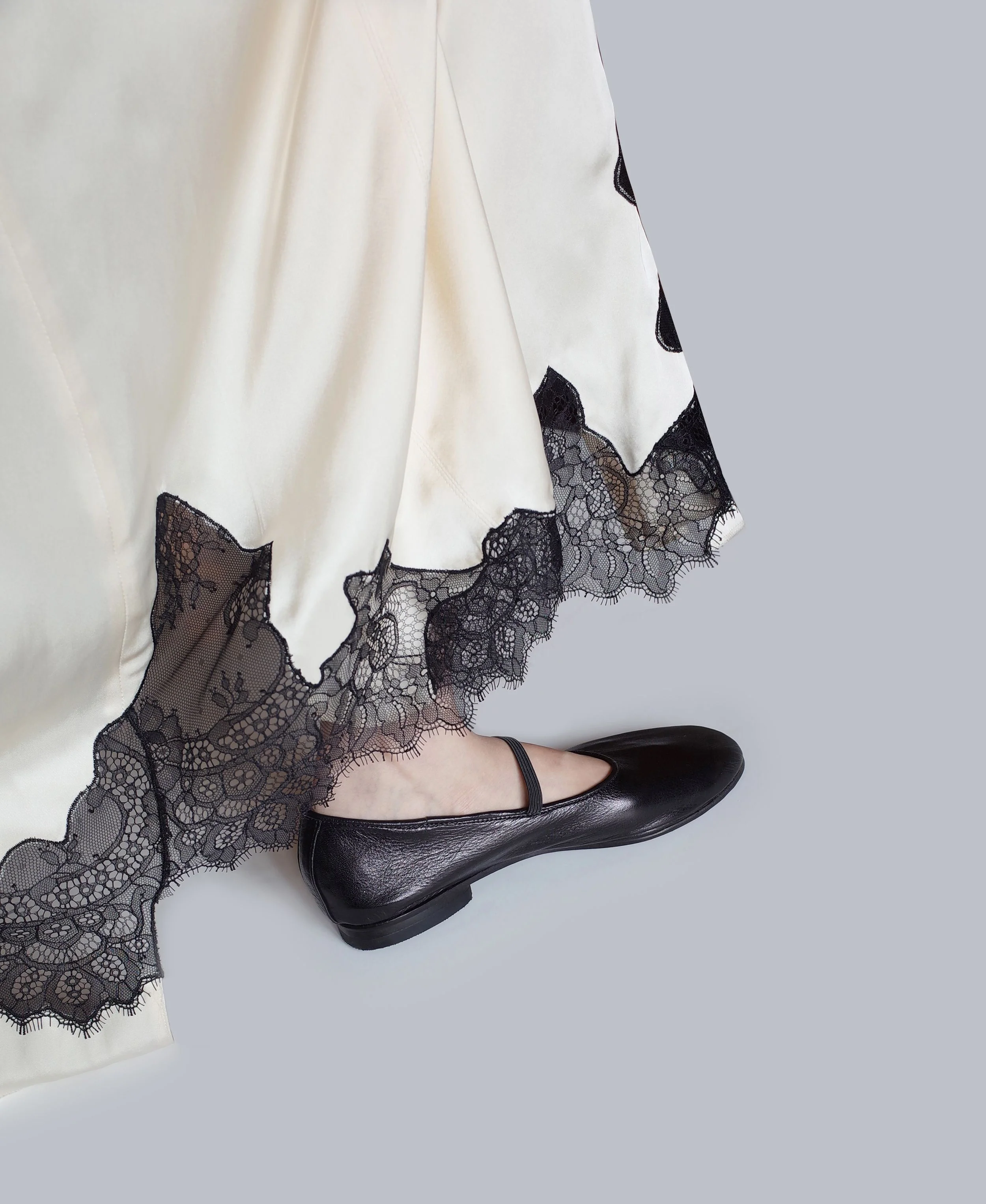 Black Mary Jane Flats - Image 2