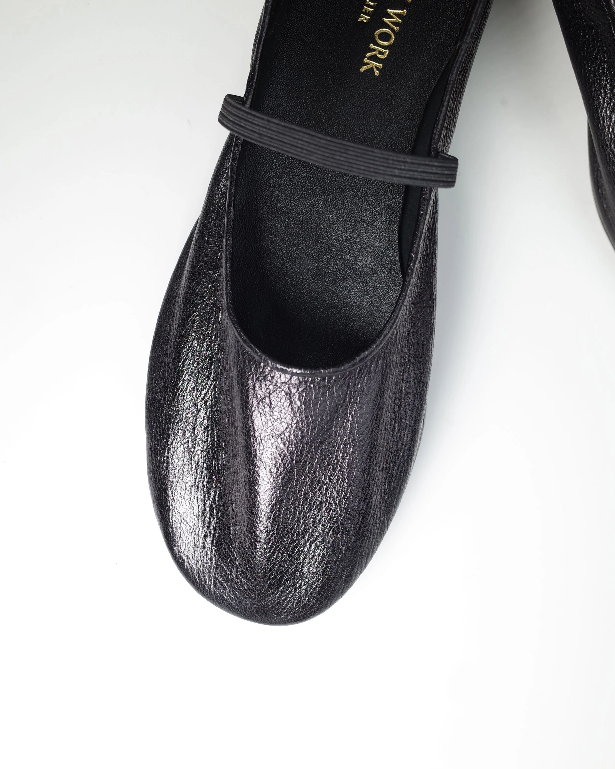 Black Mary Jane Flats - Image 3