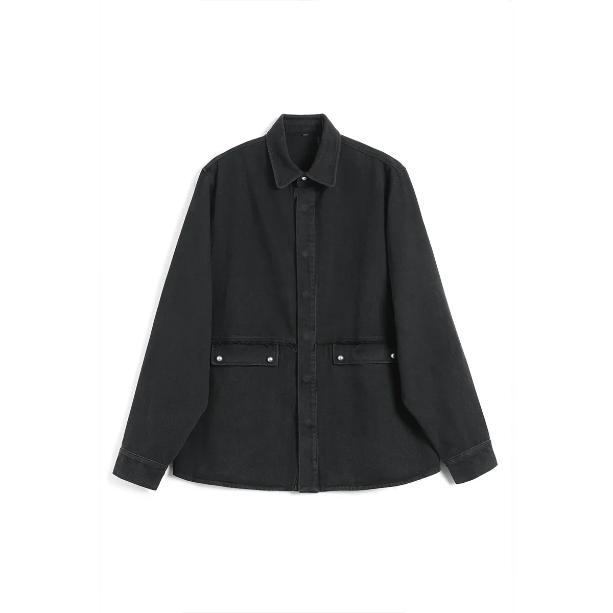 Black Oversized Shirt Jacket - Image 5