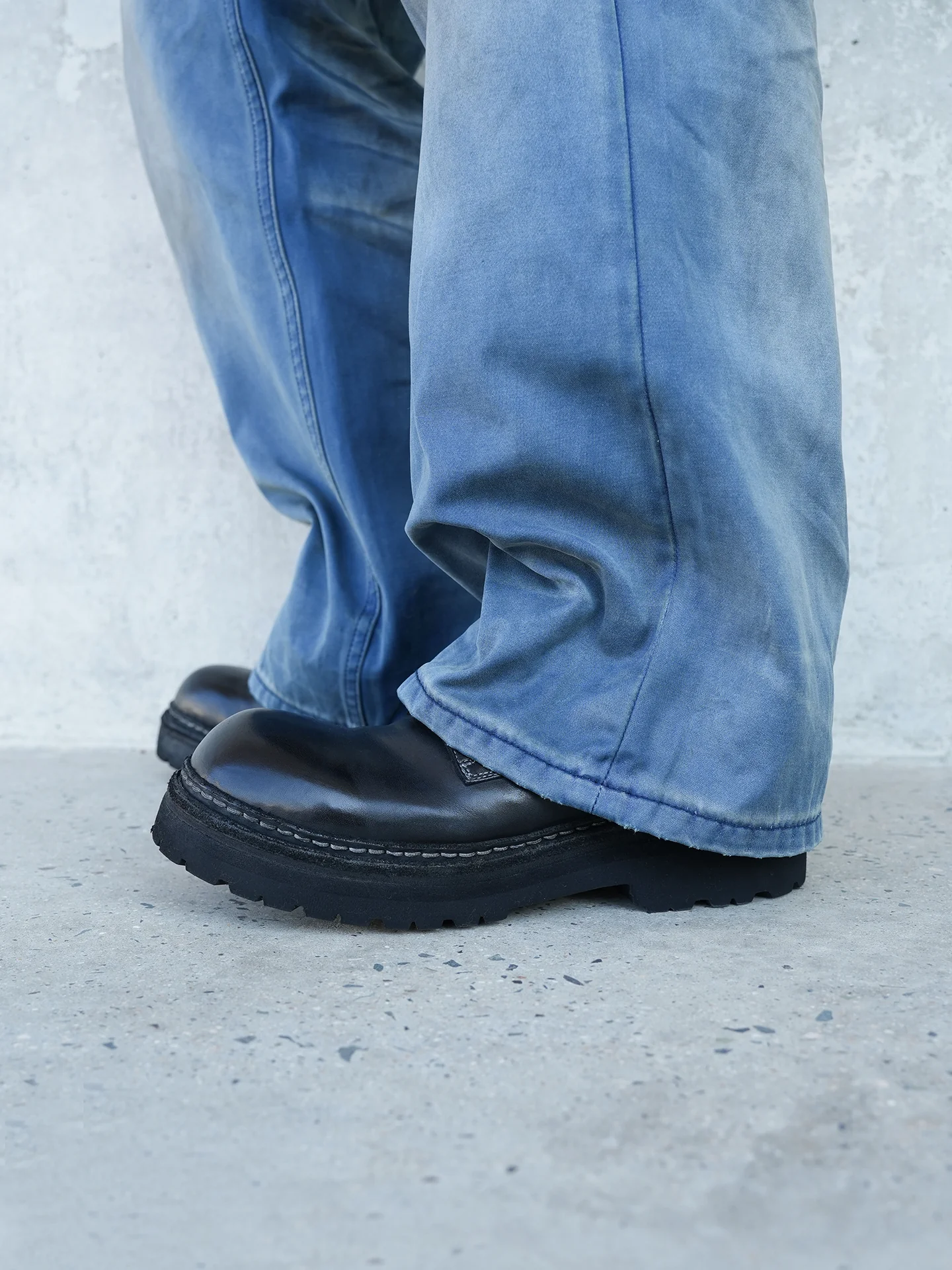 Black Polish Horsehide Lug Derby - Image 4