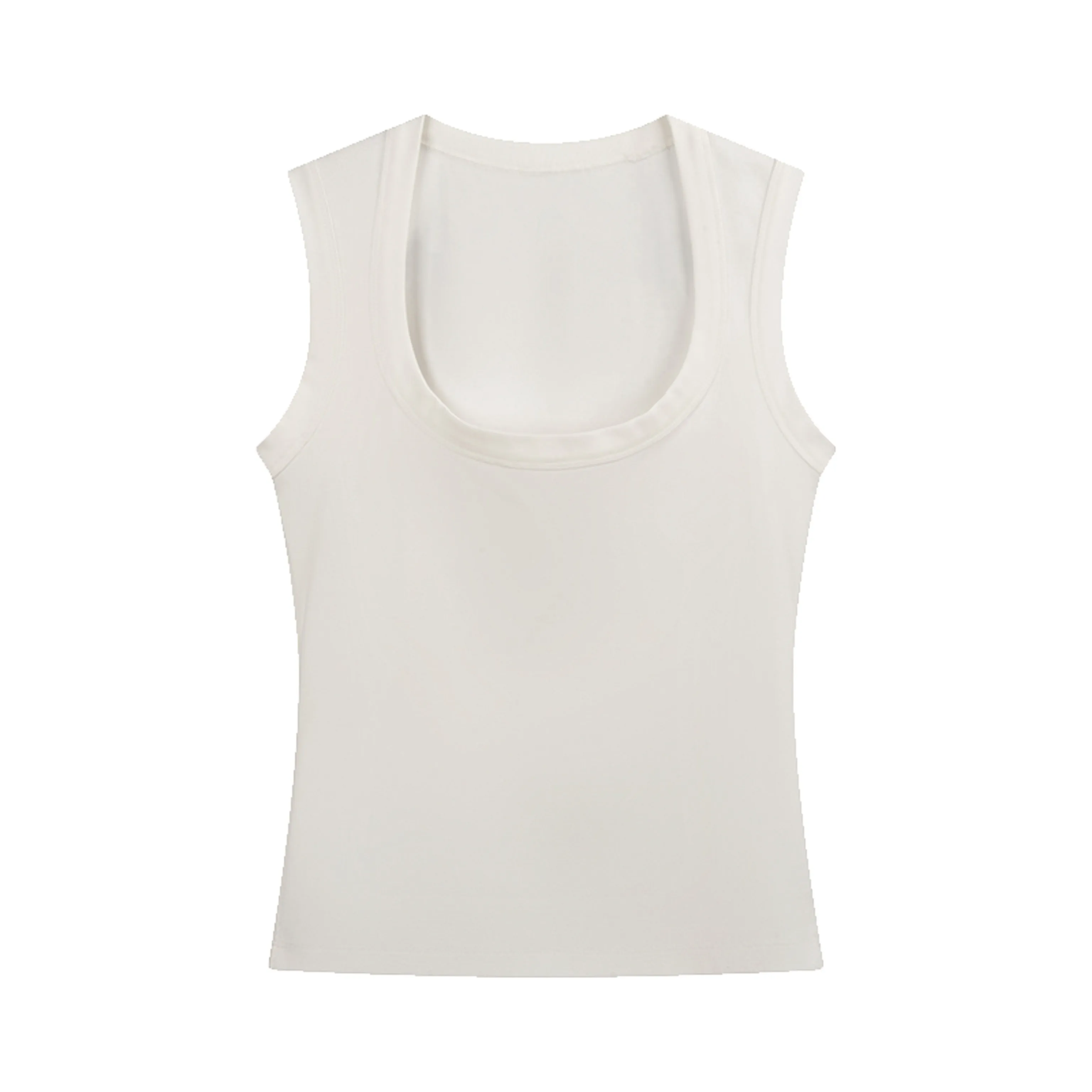 Black Scoop Neck Tank Top - Image 6