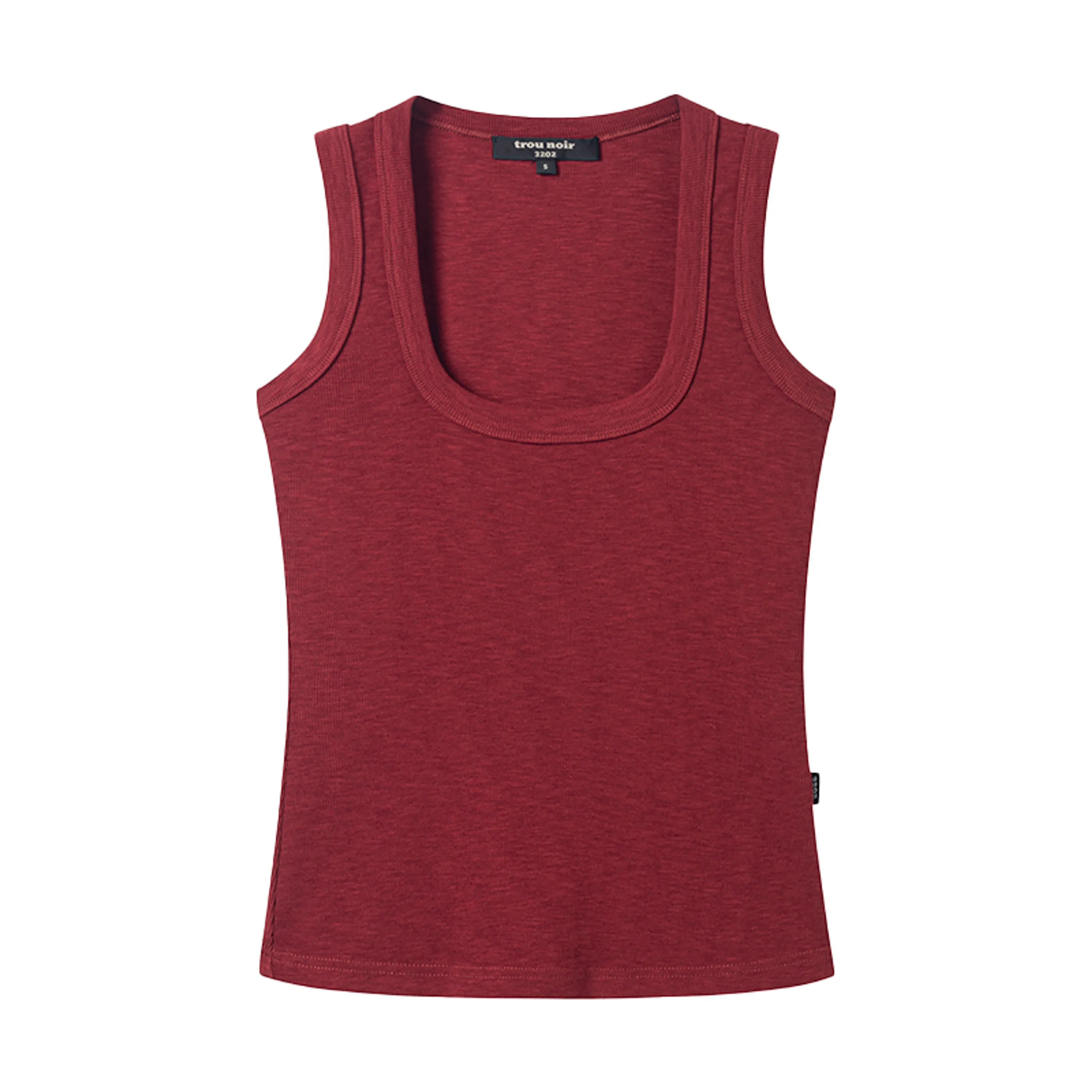Black Scoop Neck Tank Top - Image 7