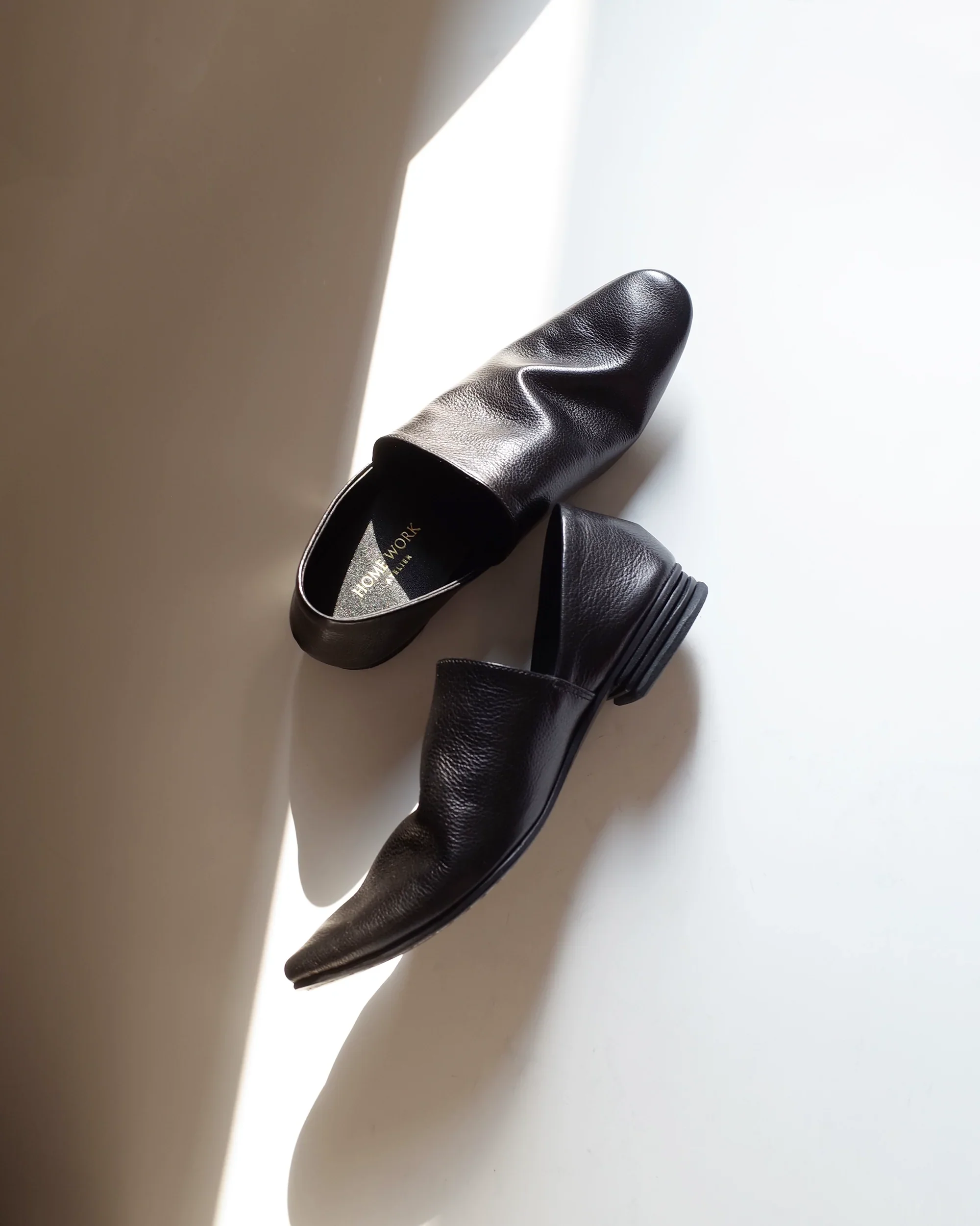 Black Slip-On Shoes - Image 2