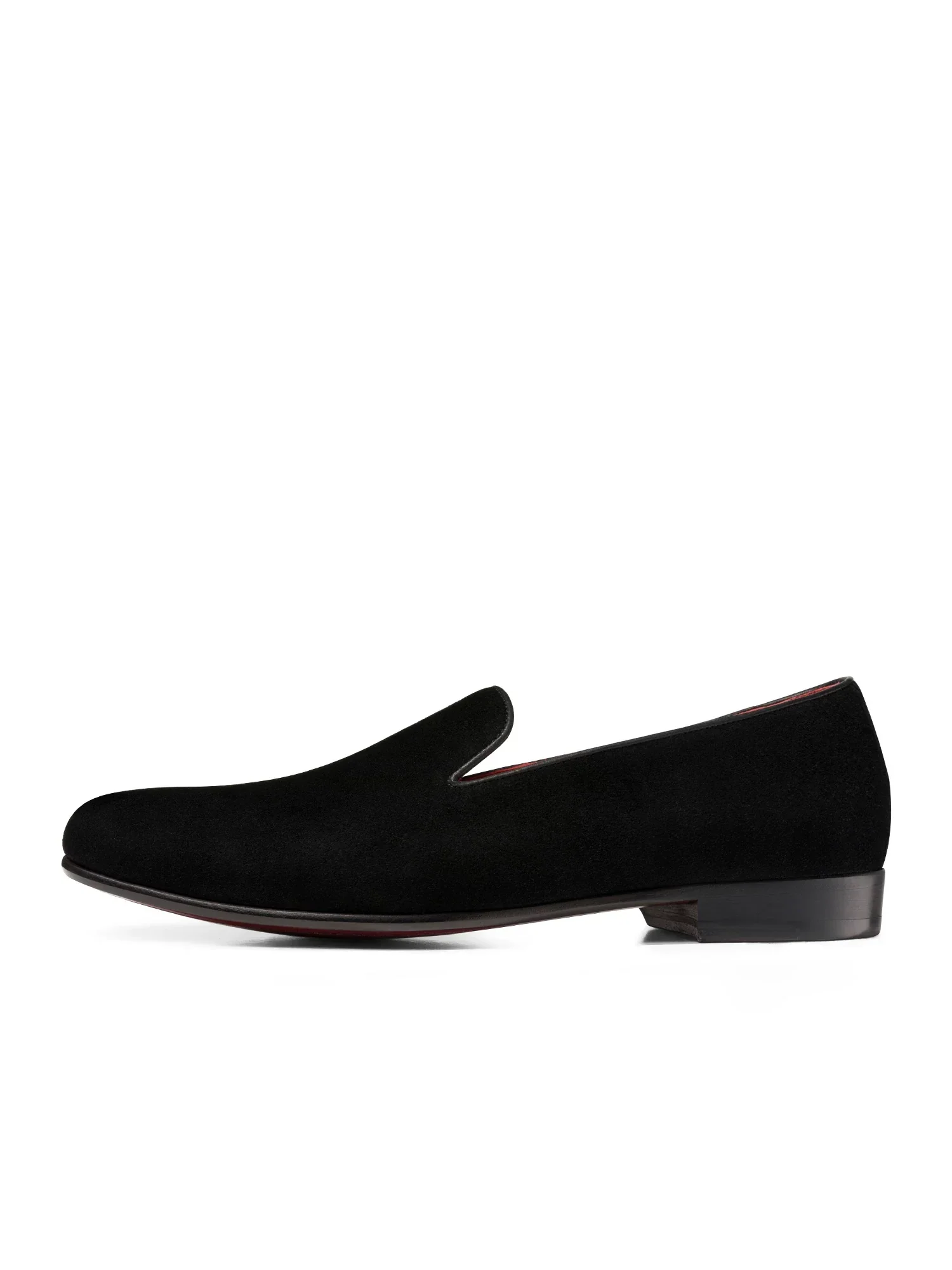 Black Suede Smoking Slippers - Image 2