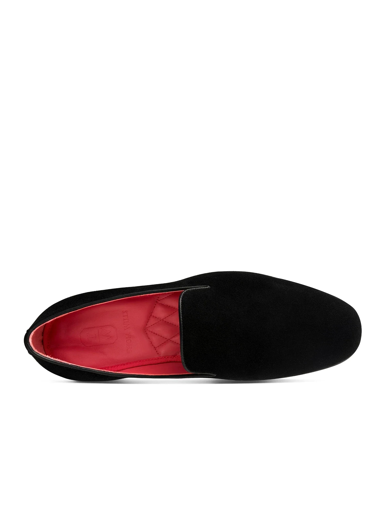 Black Suede Smoking Slippers - Image 3