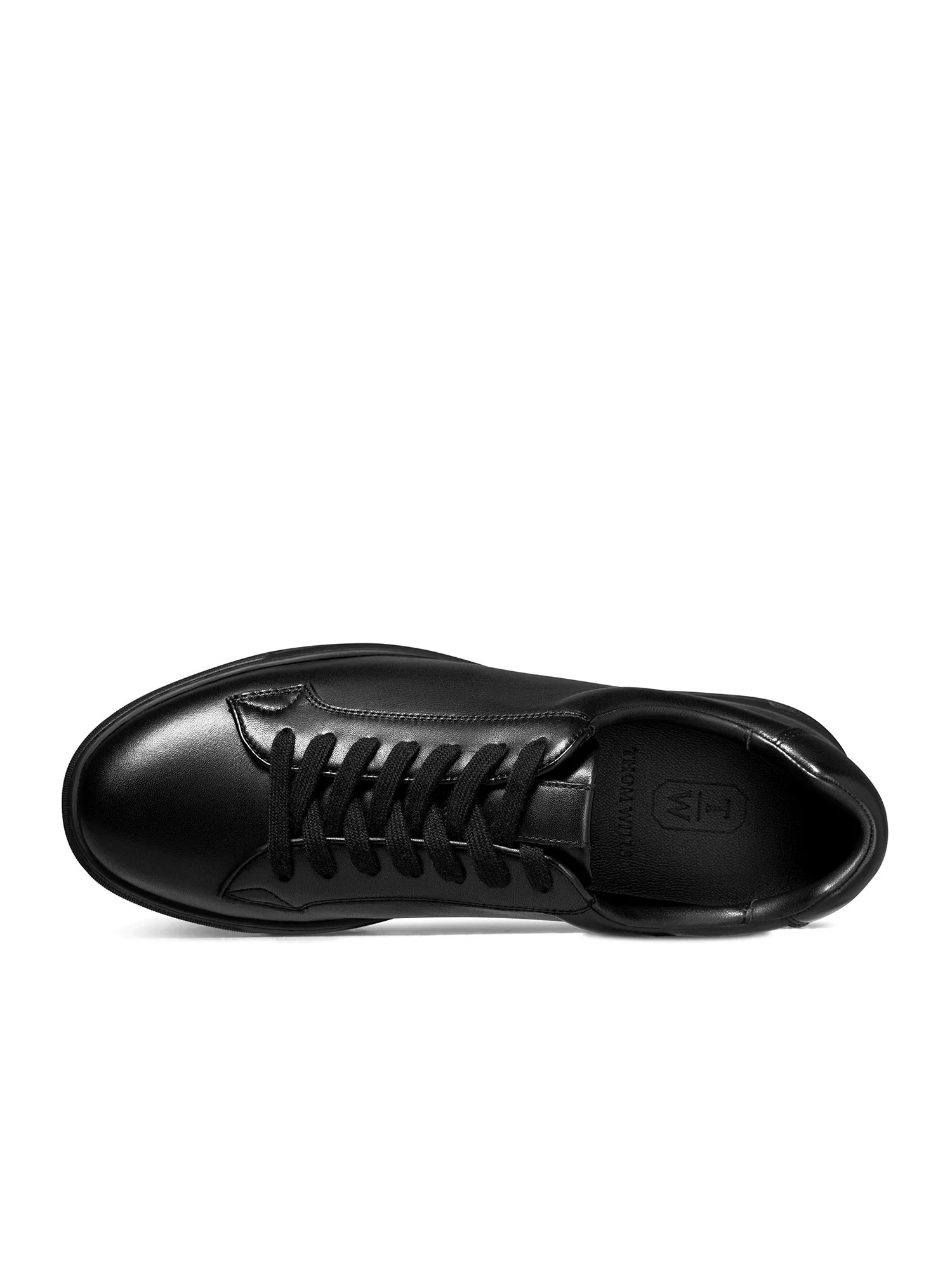 Black Top-Grain Calfskin Cupsole Sneaker - Image 3