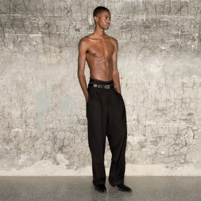 Black Wide-Leg Trousers - Image 5
