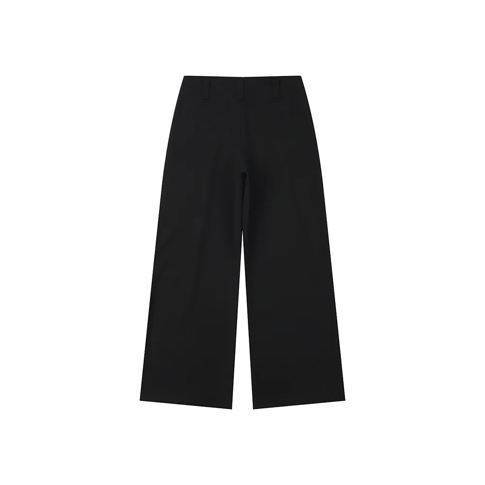 Black Wide-Leg Trousers - Image 2
