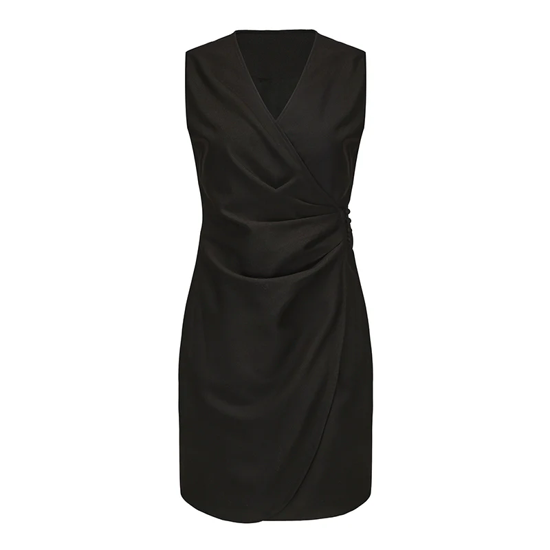 Black Wrap Dress - Image 2