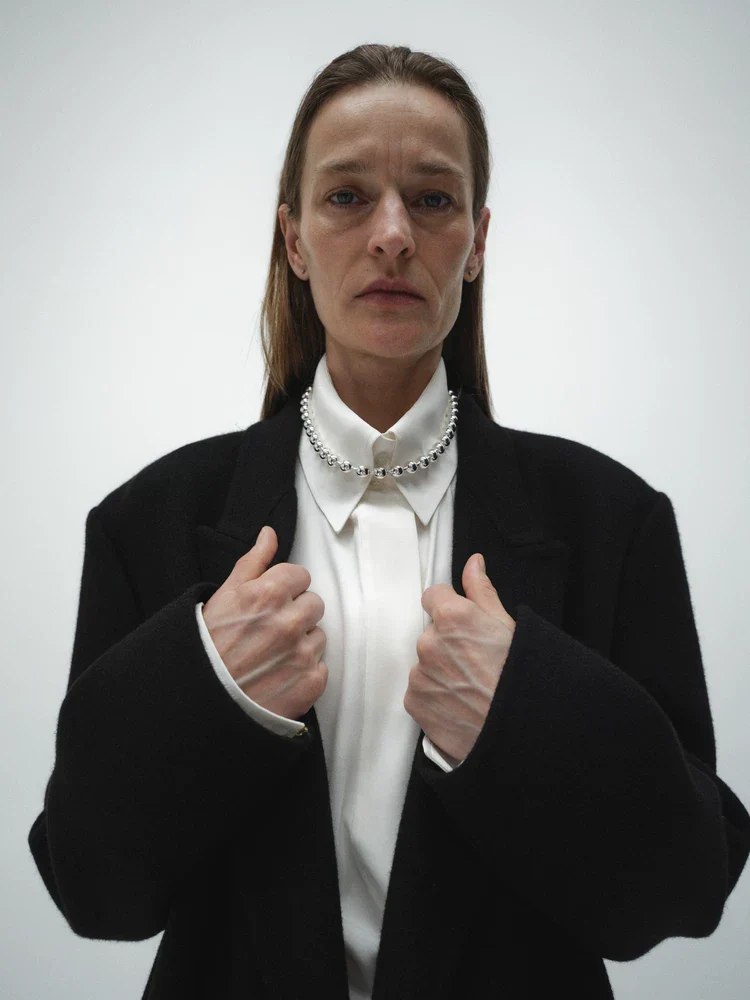 Black Wrap Overcoat - Image 3