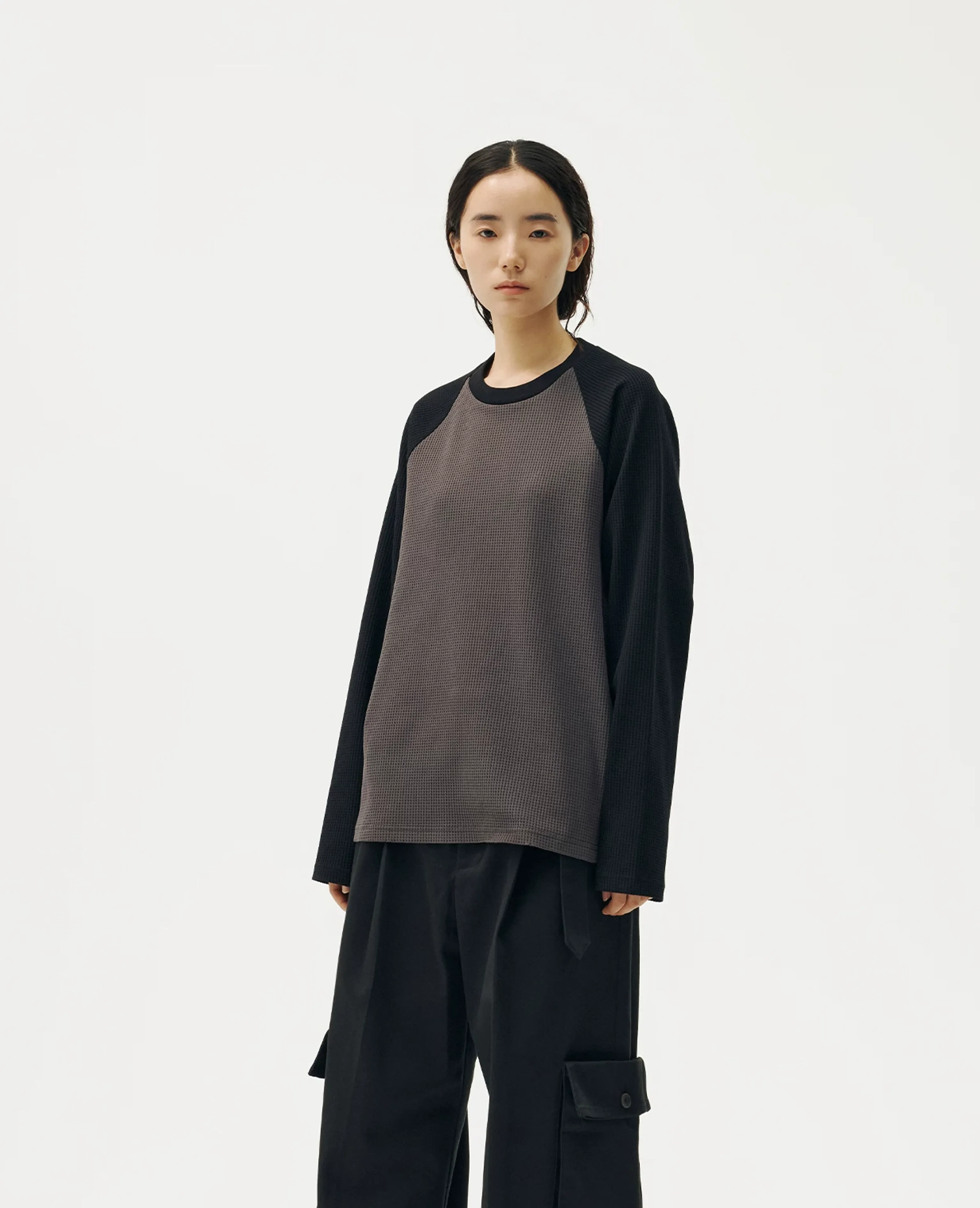 Blake Waffle Raglan Top - Image 4