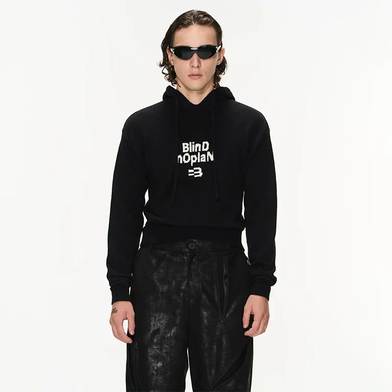 Blind No Plan Knitted Hoodie - Image 3