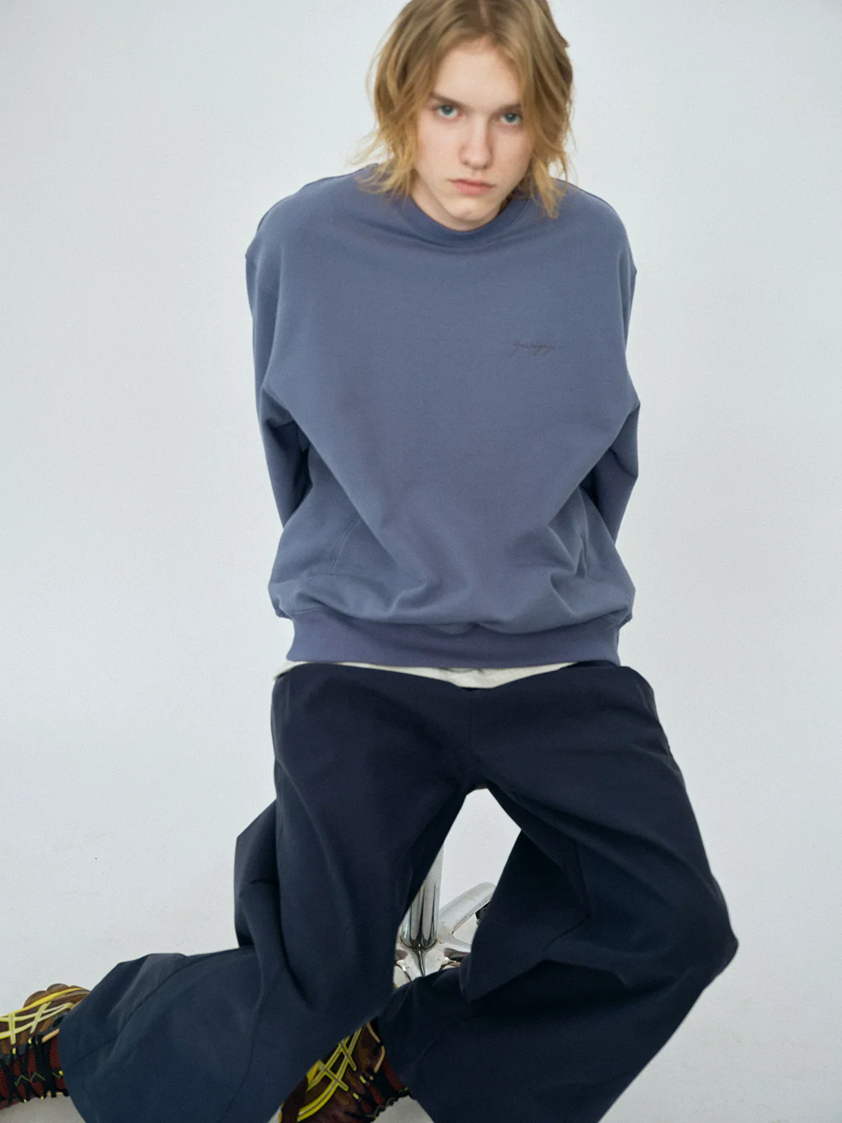 Blue Crewneck Sweatshirt - Image 2