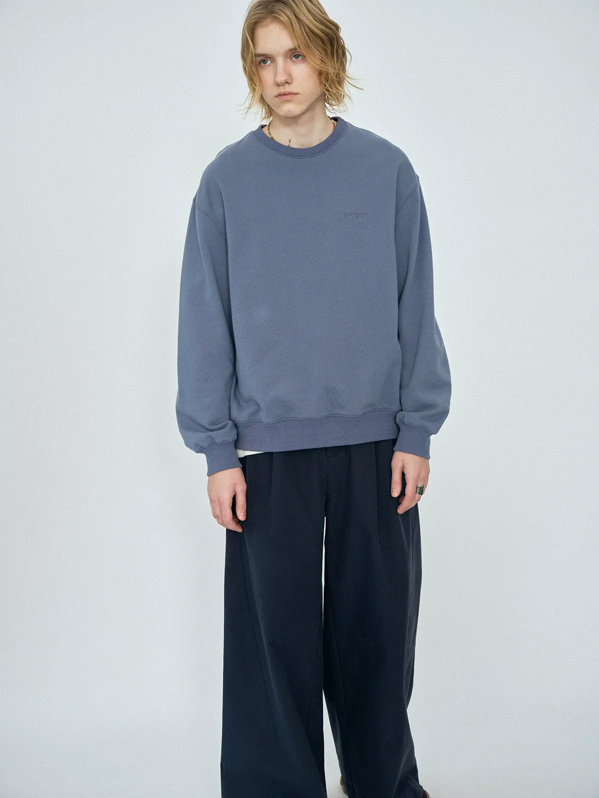 Blue Crewneck Sweatshirt - Image 4