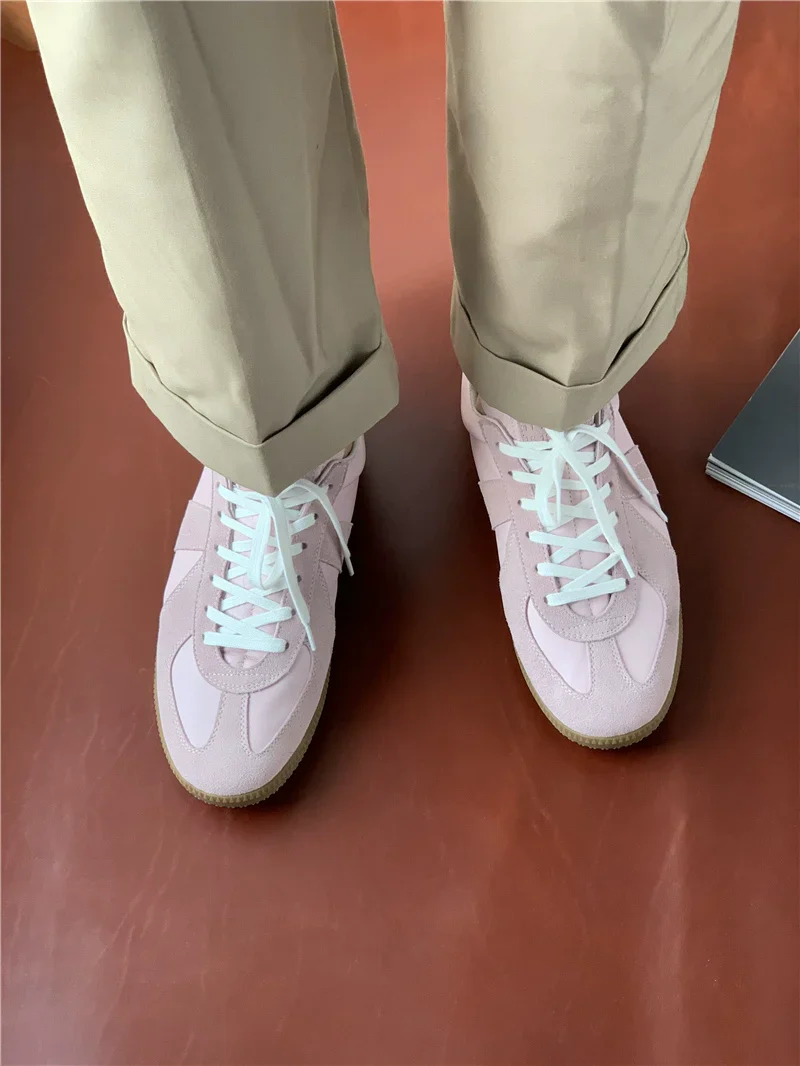 Blush Pink German Trainer Sneakers - Image 3