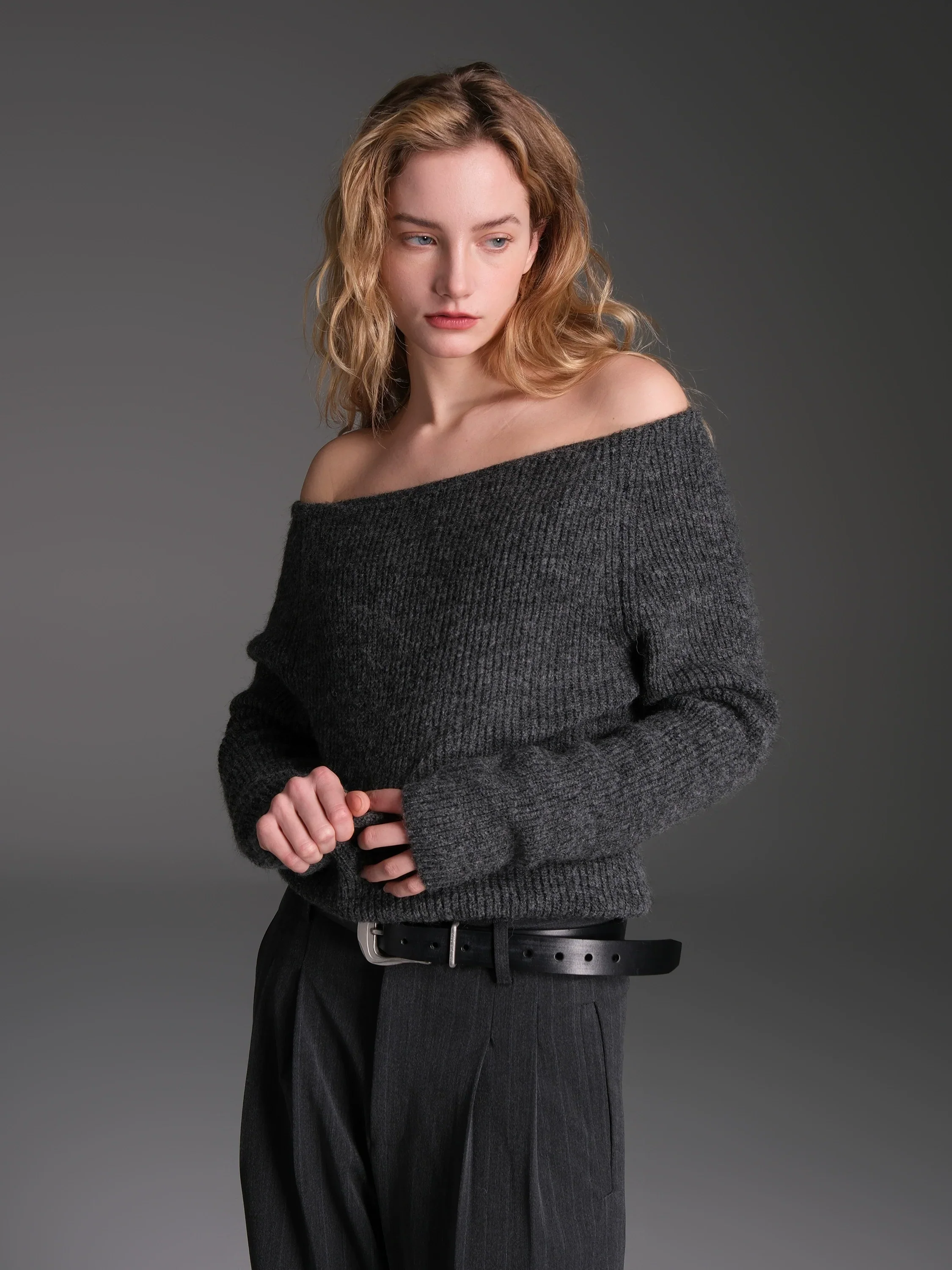 Boat Neck Mohair-Blend Sweater - Image 4