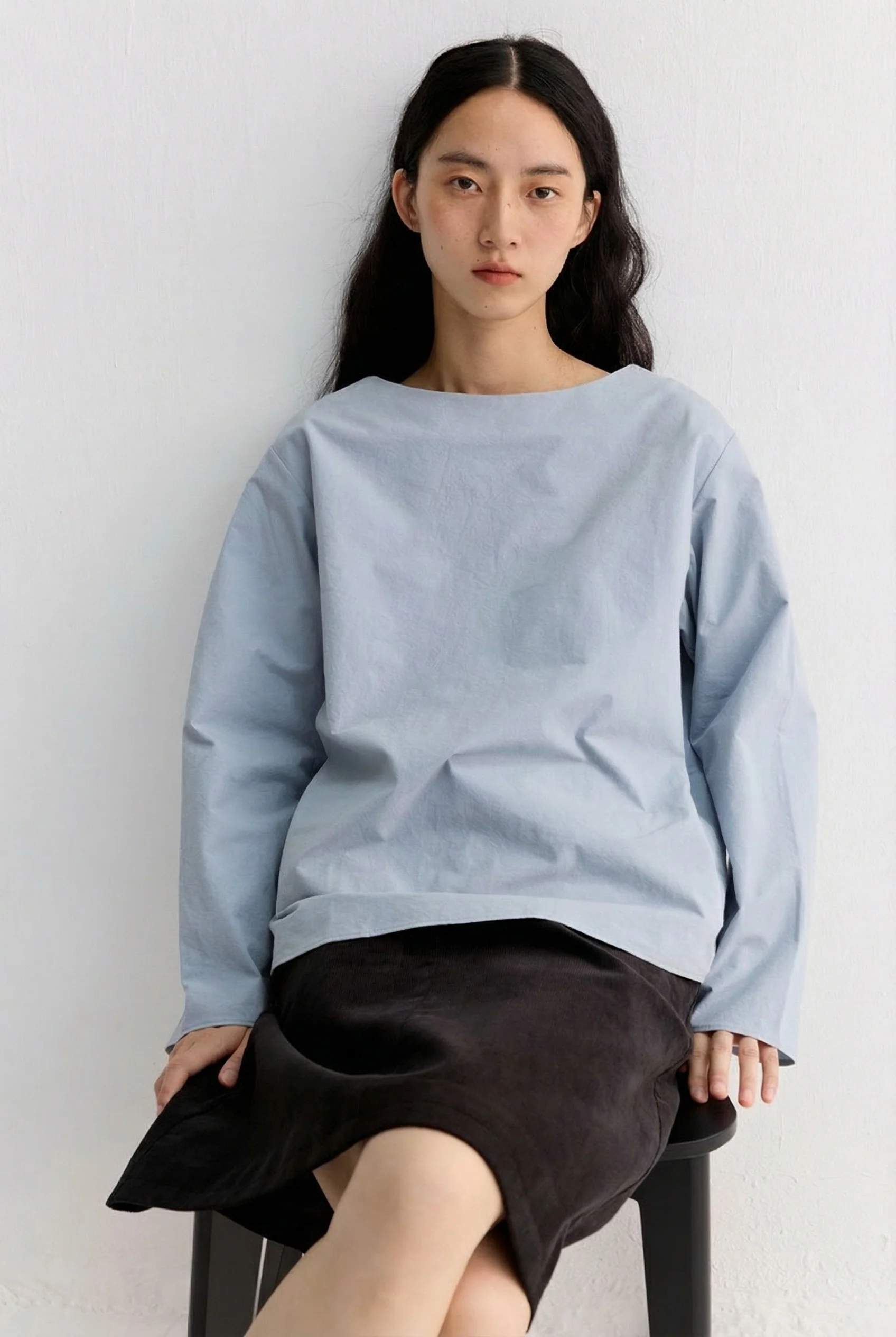 Boatneck Long Sleeve Top - Image 3