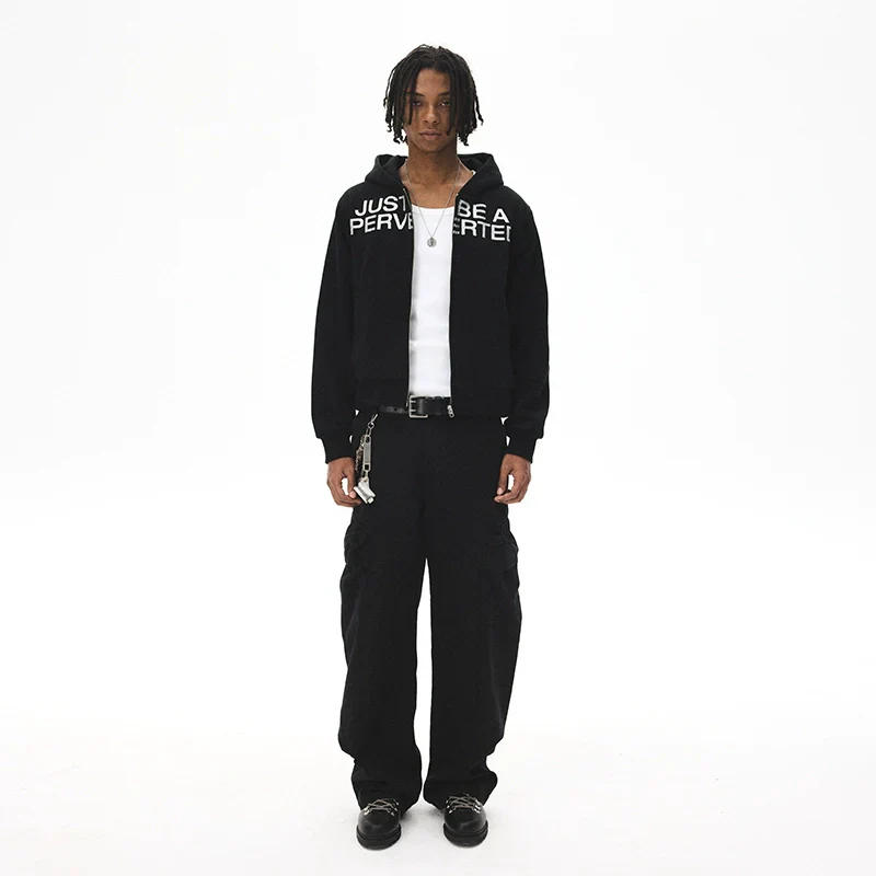 Bold Statement Zip-up Hoodie - Image 2