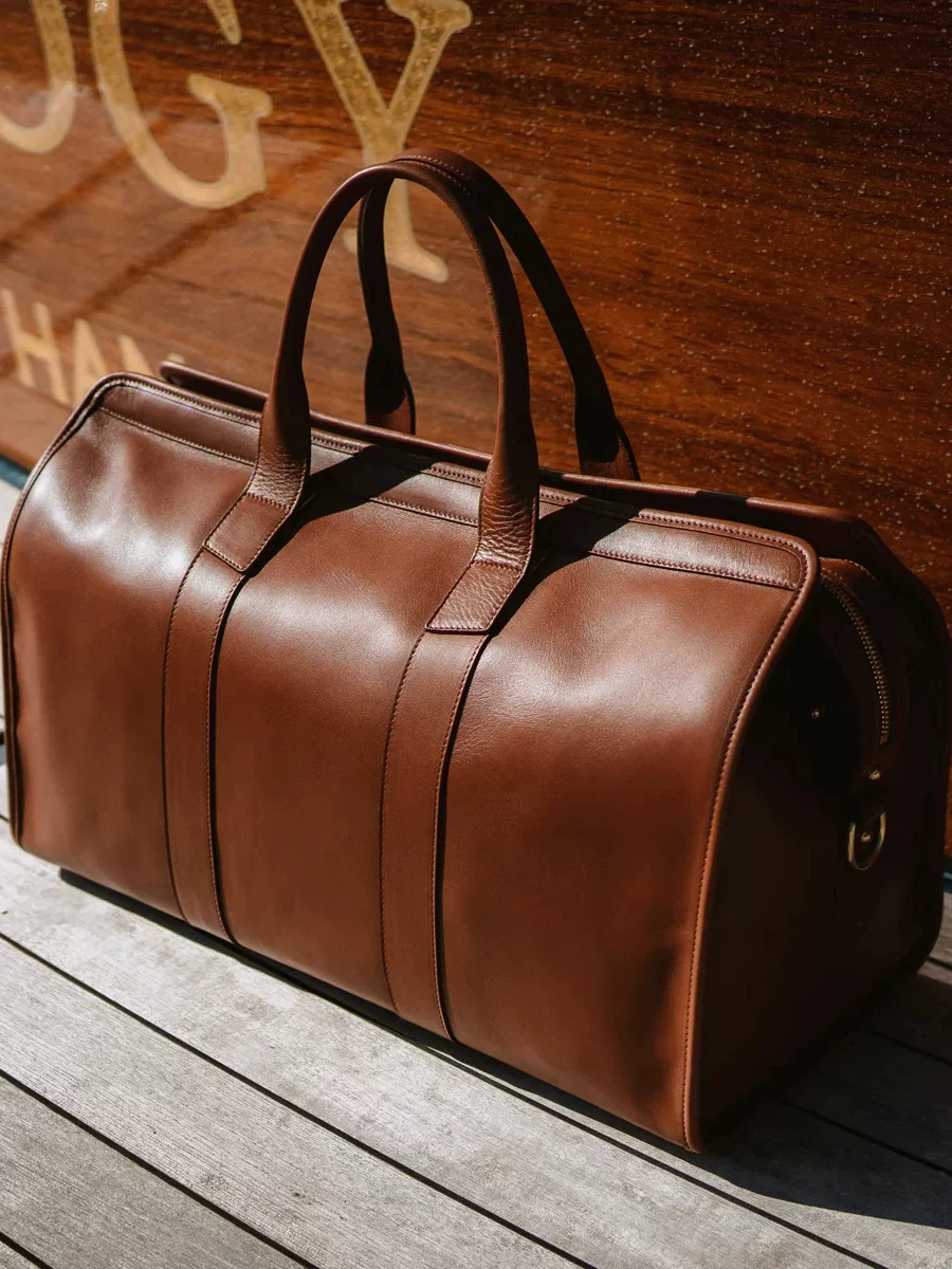 Boston Top-Grain Leather Duffel