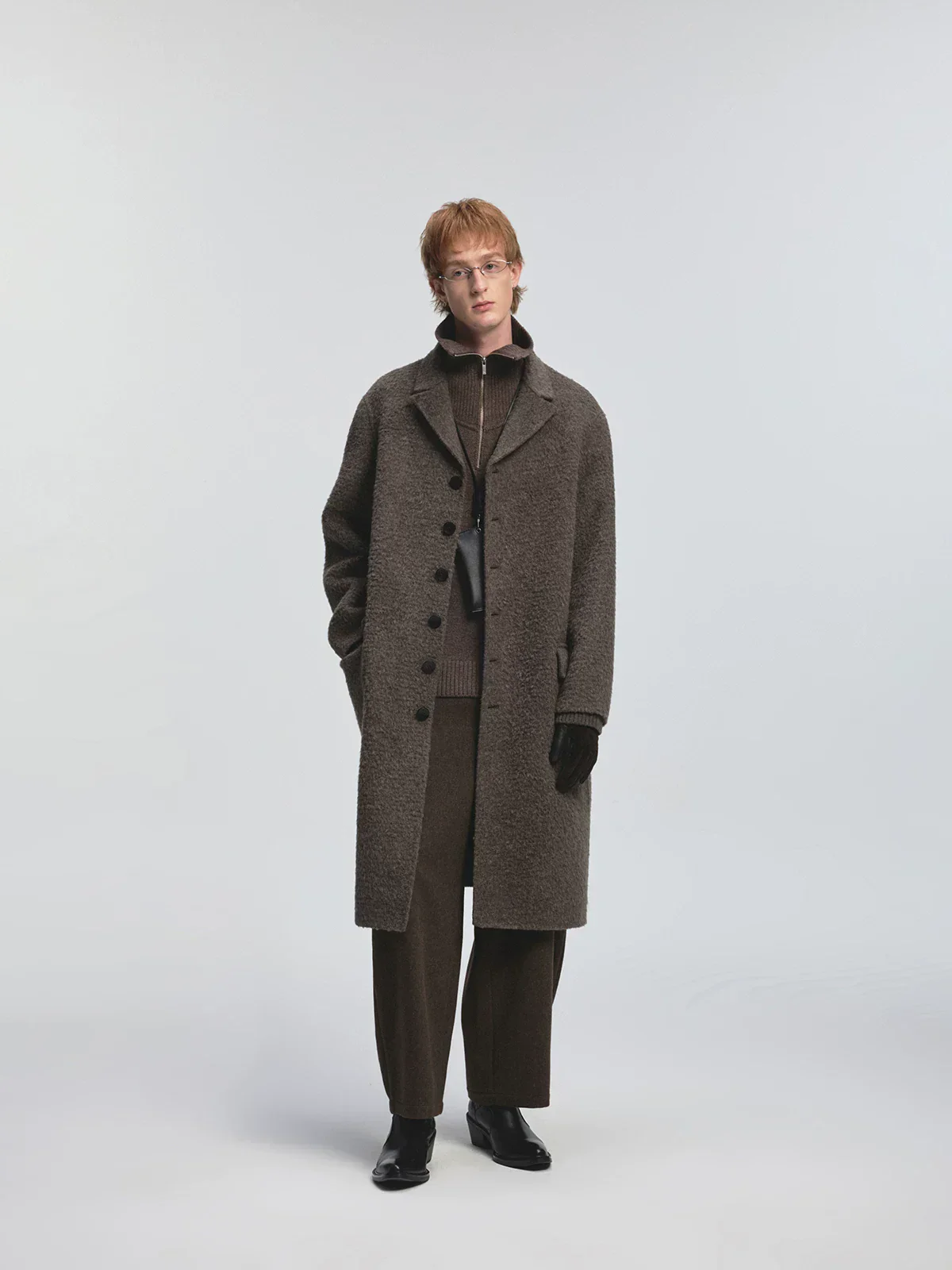 Bouclé Alpaca Blend Overcoat - Image 2