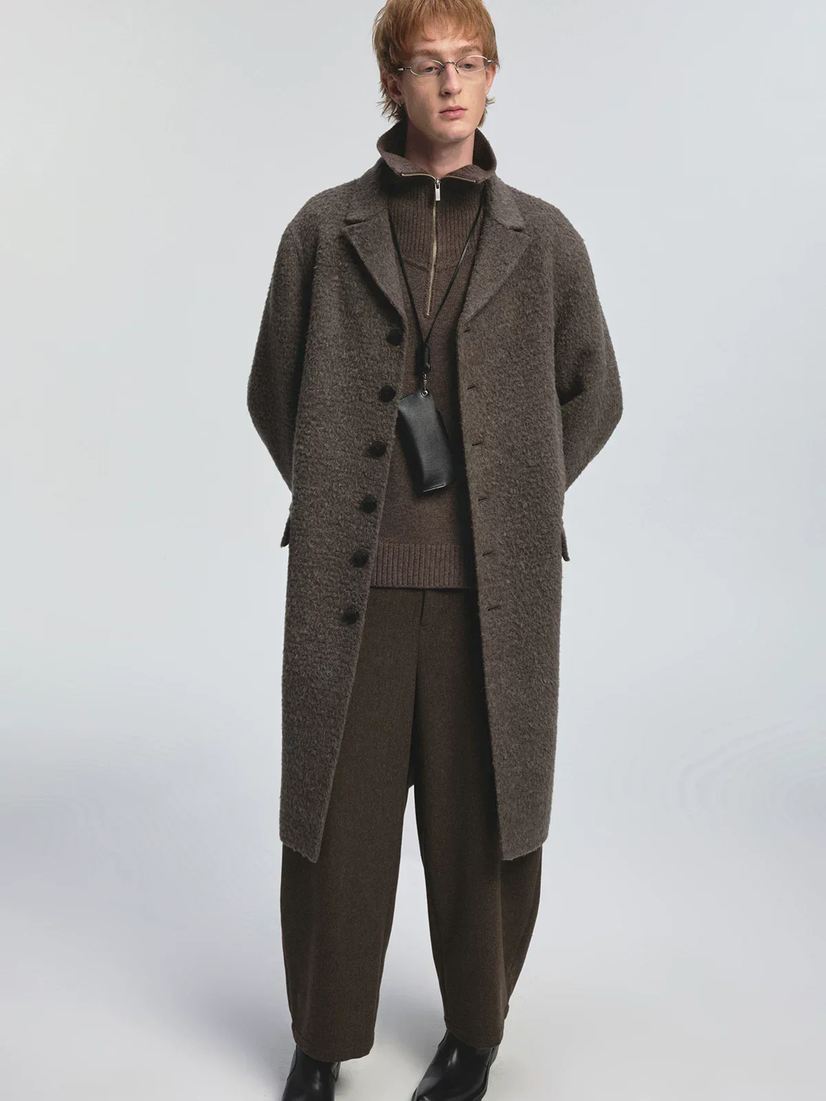 Bouclé Alpaca Blend Overcoat - Image 3